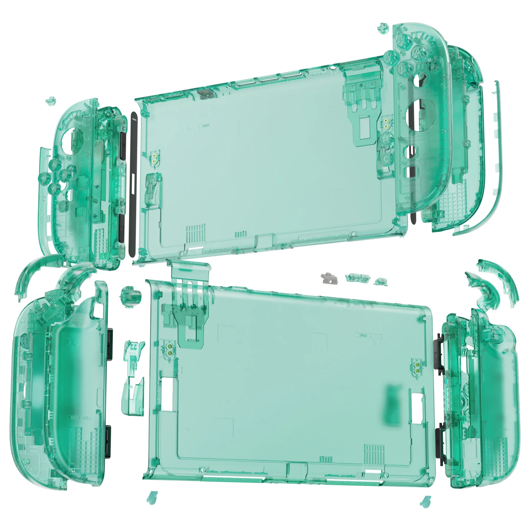 eXtremeRate DIY Replacement Full Set Shells with Buttons for Nintendo Switch 2 - Deluxe Version - Emerald Green - Image 6