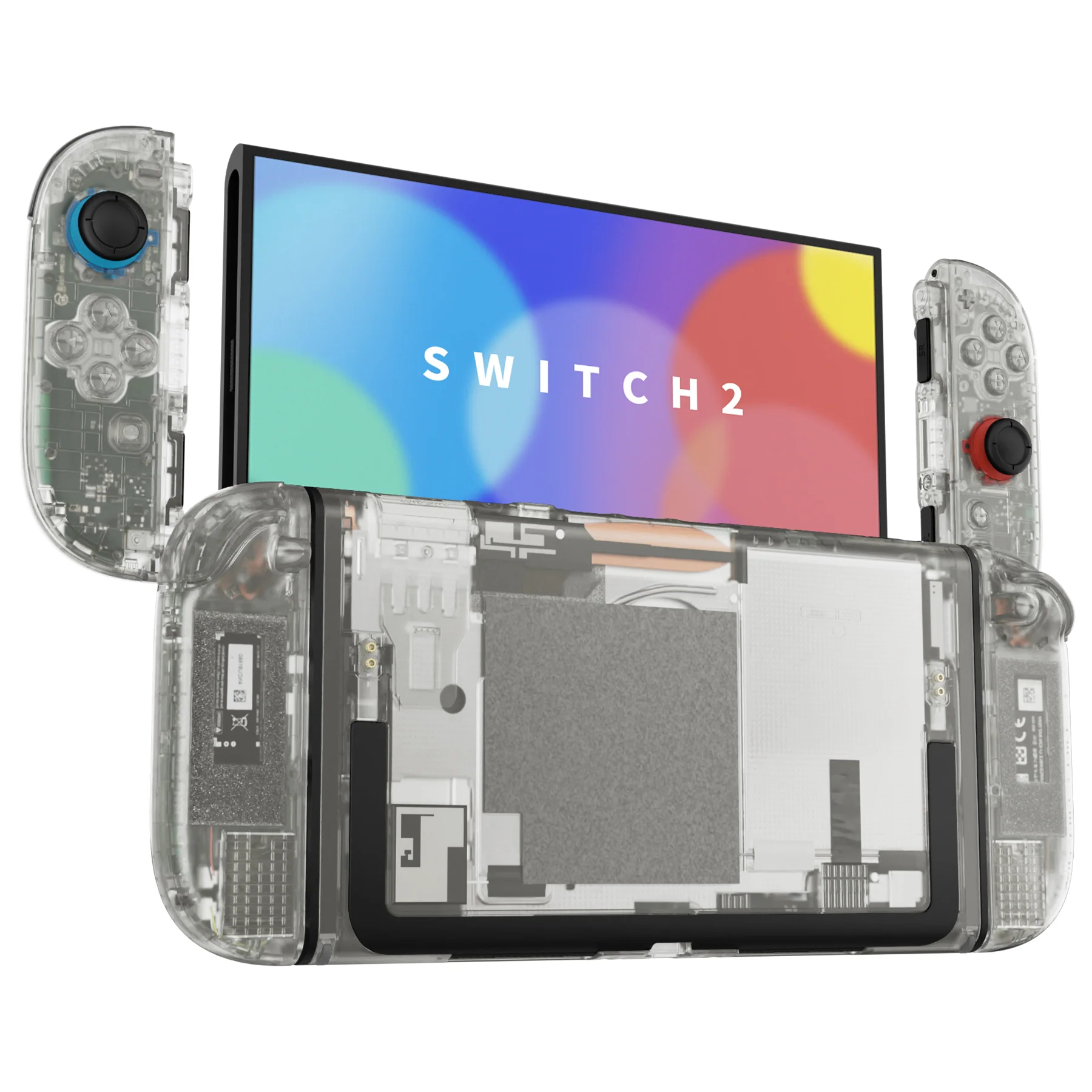 eXtremeRate DIY Replacement Full Set Shells with Buttons for Nintendo Switch 2 - Deluxe Version - Glow in Dark - Green - Image 5
