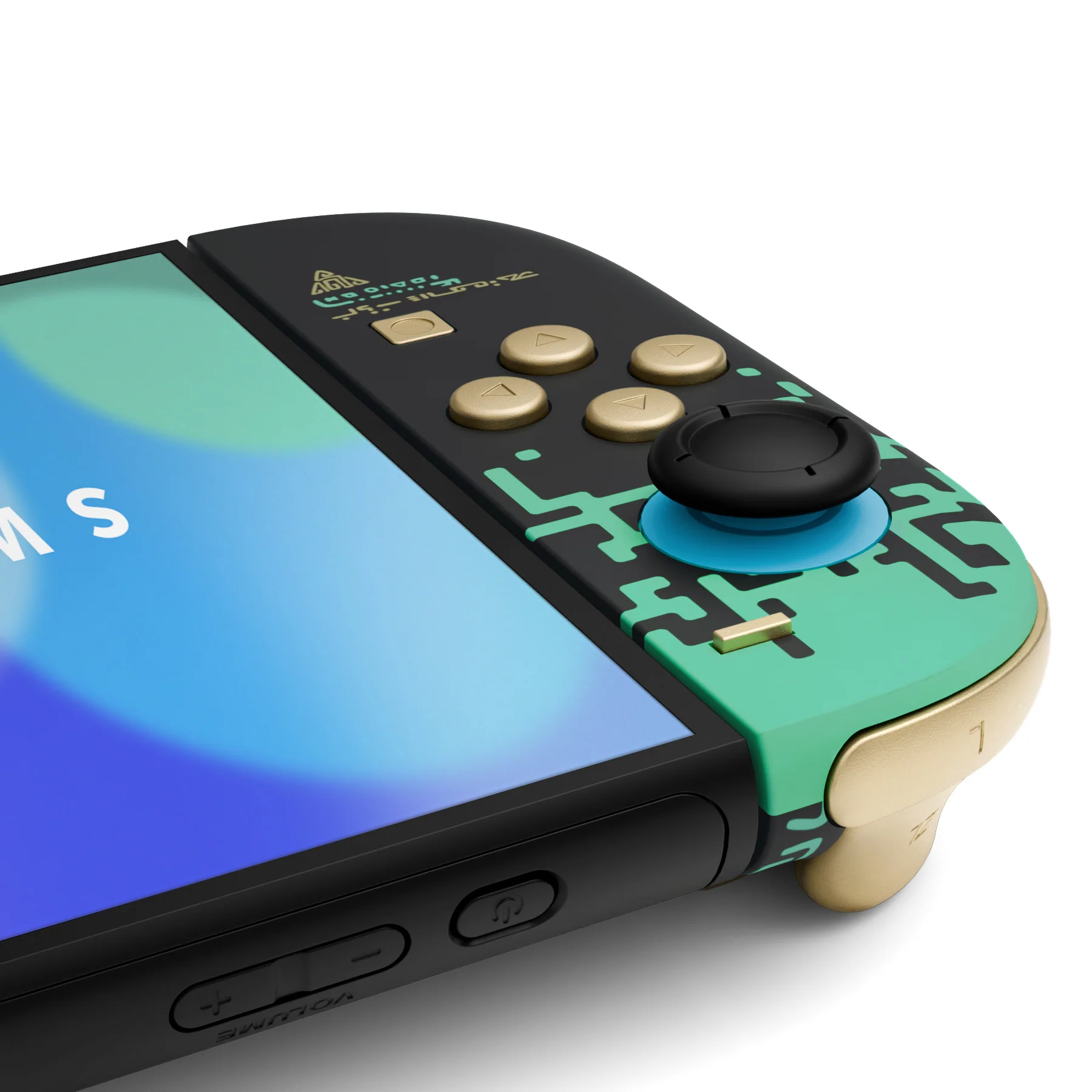 eXtremeRate DIY Replacement Full Set Shells with Buttons for Nintendo Switch 2 - Deluxe Version - Glow in Dark - Totem of Kingdom Black - Image 10