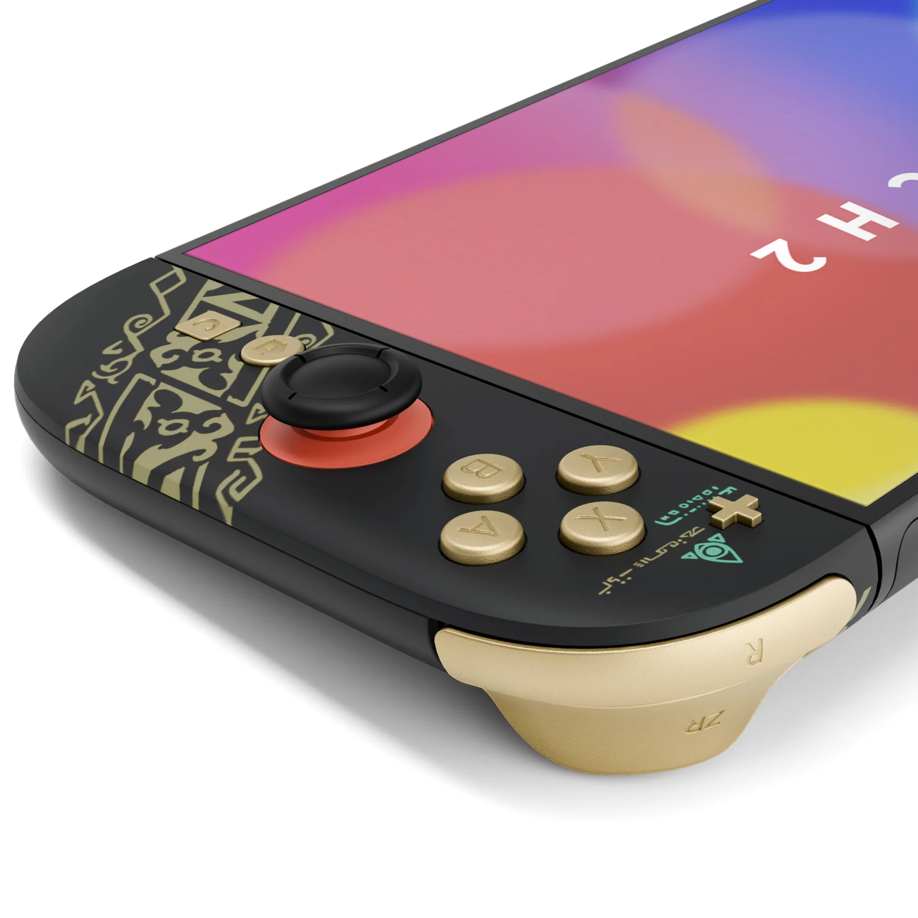 eXtremeRate DIY Replacement Full Set Shells with Buttons for Nintendo Switch 2 - Deluxe Version - Glow in Dark - Totem of Kingdom Black - Image 11