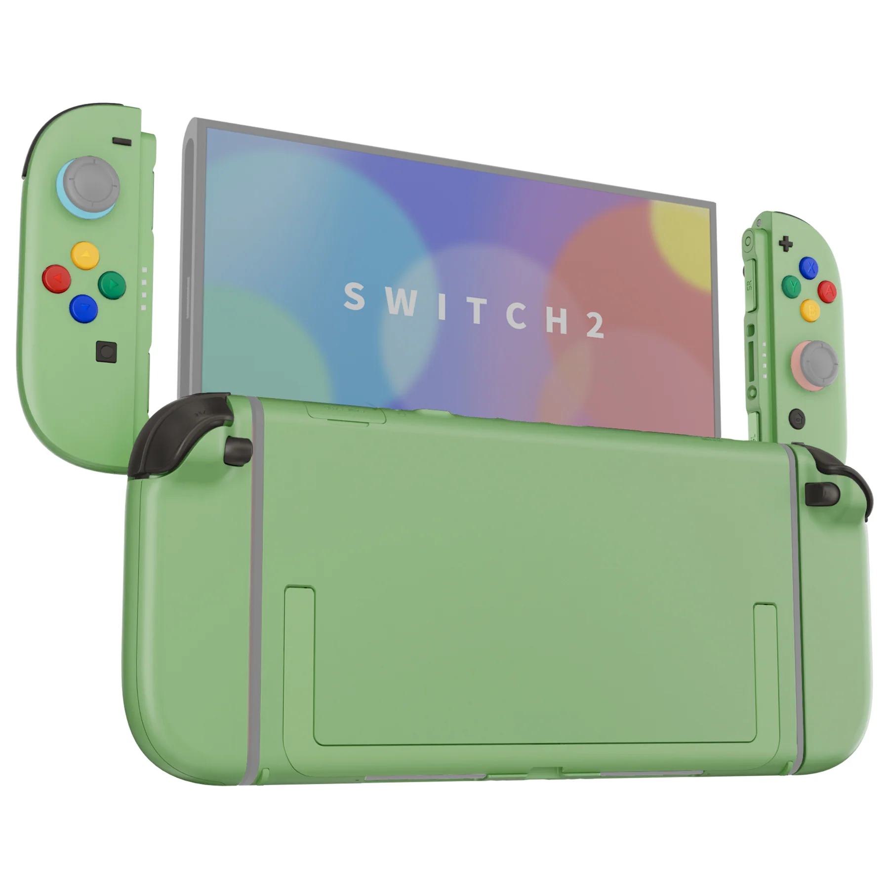 eXtremeRate DIY Replacement Full Set Shells with Buttons for Nintendo Switch 2 - Deluxe Version - Matcha Green - Image 5
