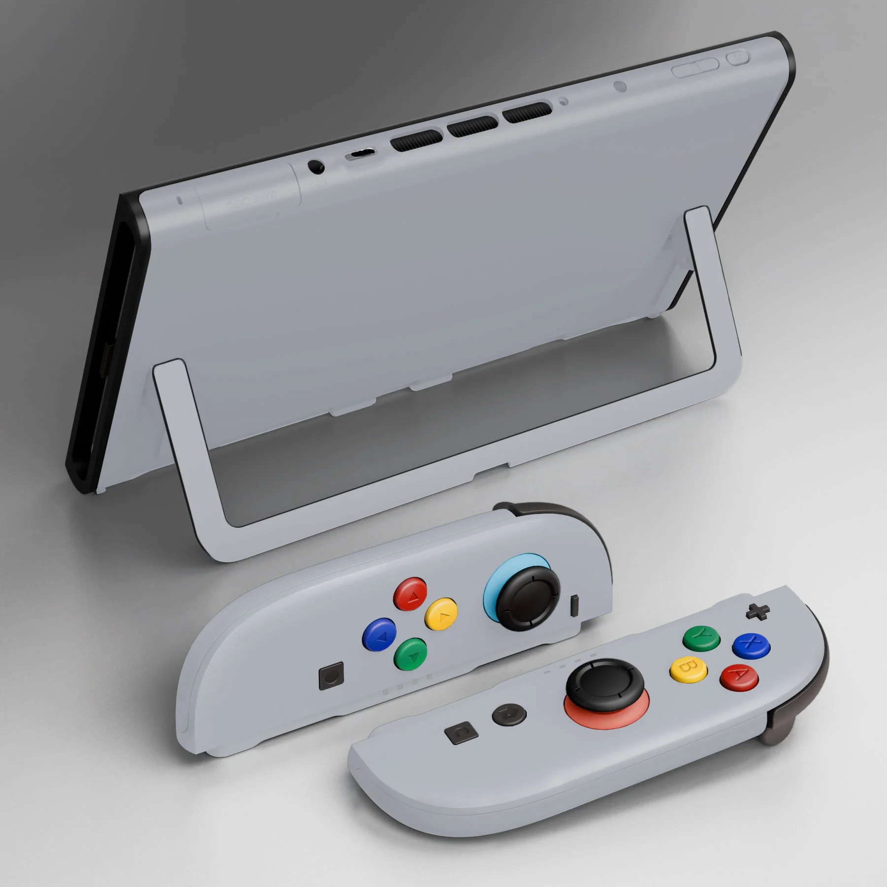 eXtremeRate DIY Replacement Full Set Shells with Buttons for Nintendo Switch 2 - Deluxe Version - New Hope Gray - Image 12