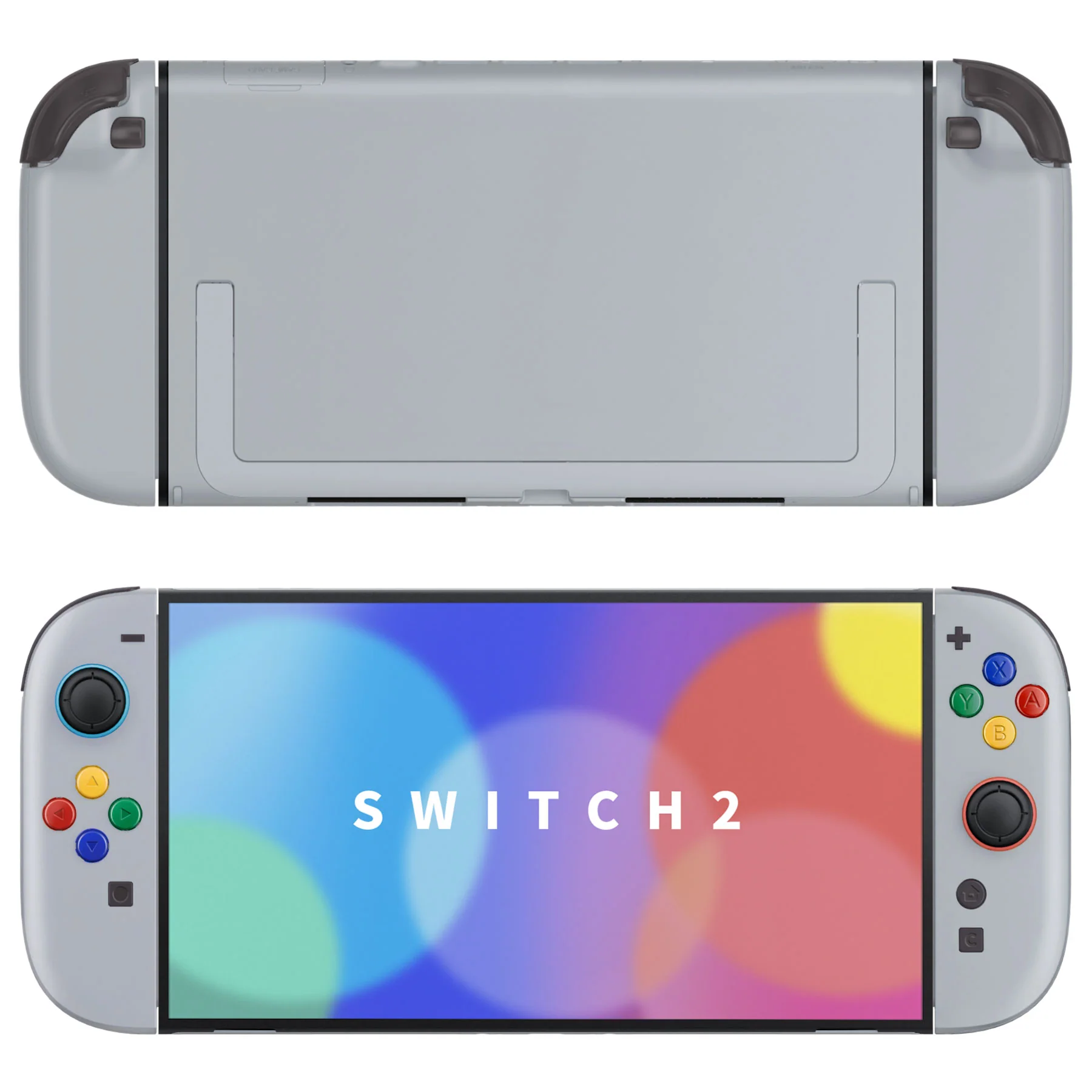 eXtremeRate DIY Replacement Full Set Shells with Buttons for Nintendo Switch 2 - Deluxe Version - New Hope Gray - Image 4