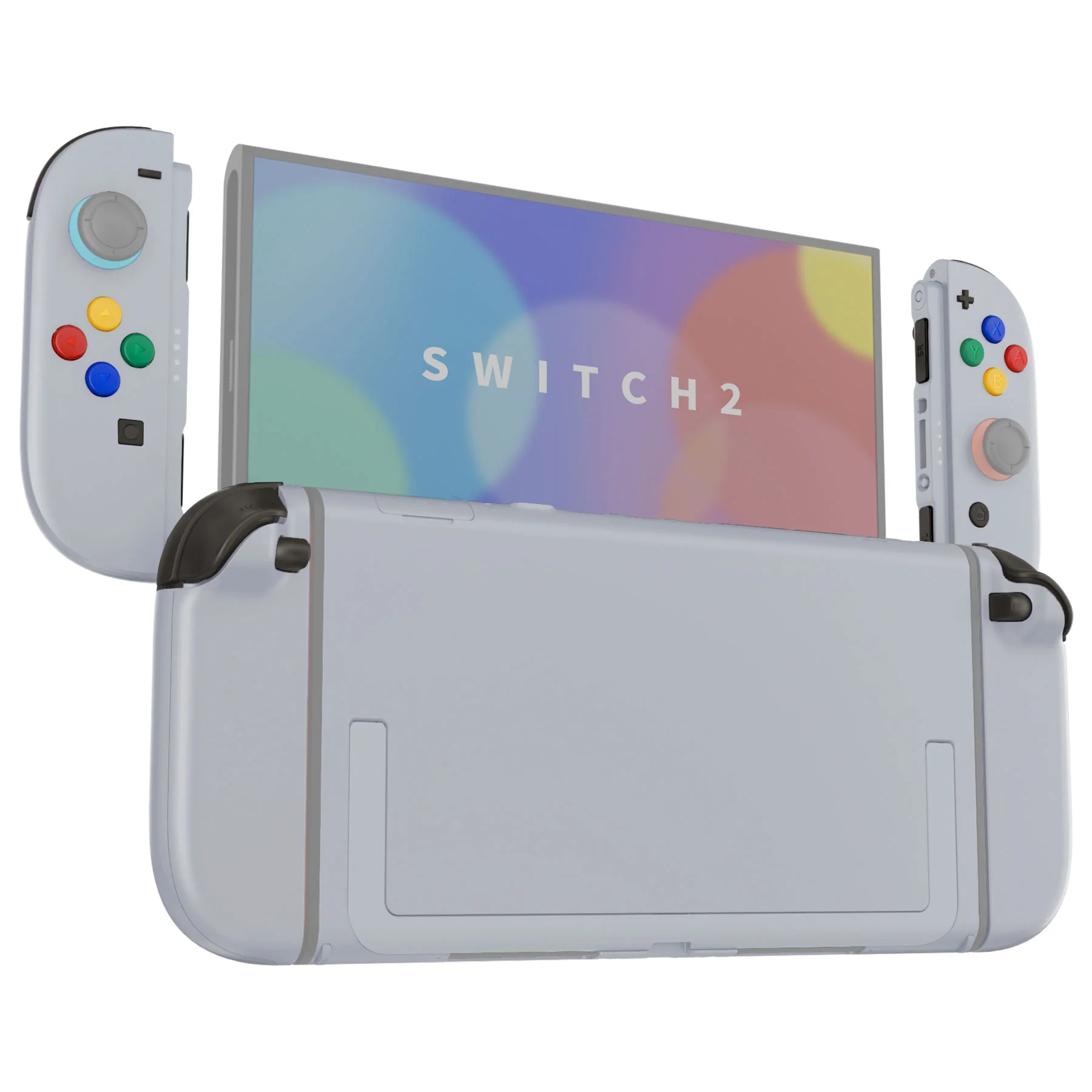 eXtremeRate DIY Replacement Full Set Shells with Buttons for Nintendo Switch 2 - Deluxe Version - New Hope Gray - Image 5