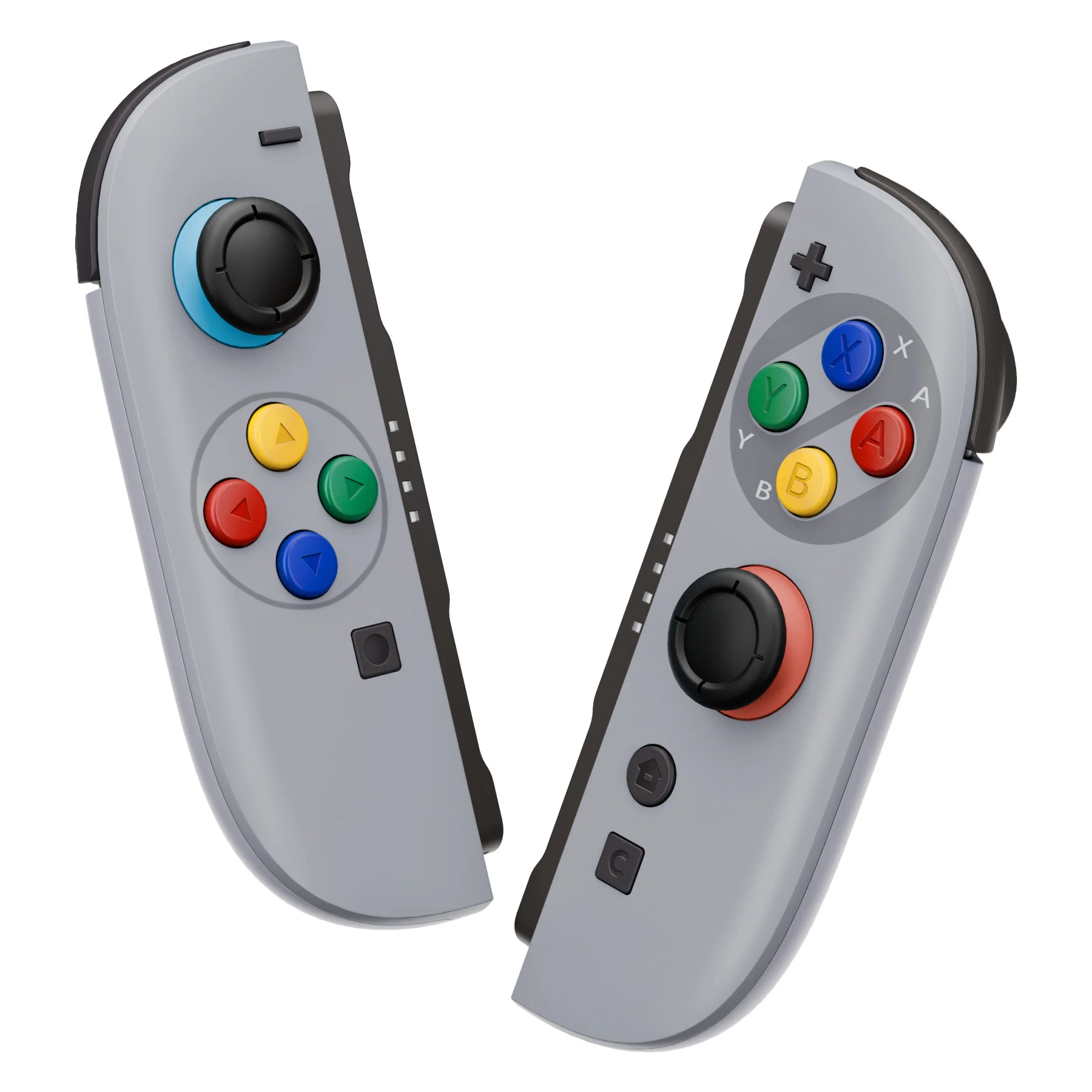 eXtremeRate DIY Replacement Full Set Shells with Buttons for Nintendo Switch 2 - Deluxe Version - SFC SNES Classic EU Style - Image 7