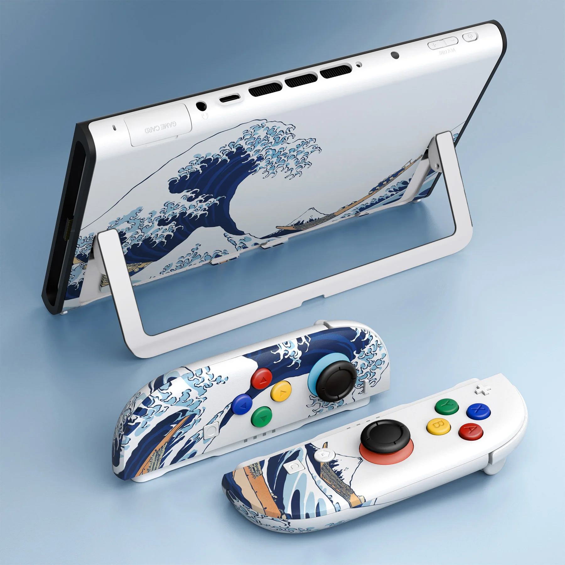 eXtremeRate DIY Replacement Full Set Shells with Buttons for Nintendo Switch 2 - Deluxe Version - The Great Wave - Image 12