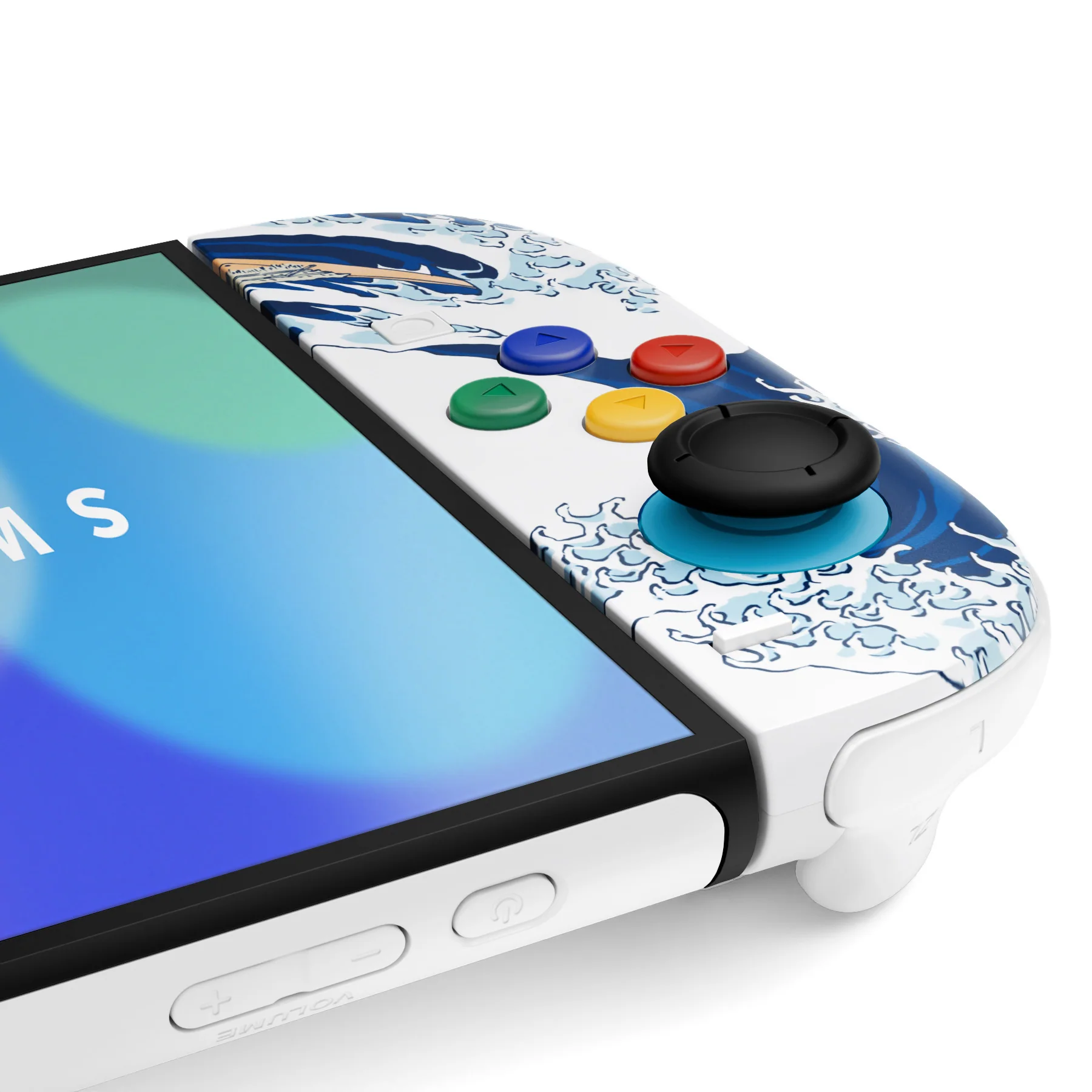 eXtremeRate DIY Replacement Full Set Shells with Buttons for Nintendo Switch 2 - Deluxe Version - The Great Wave - Image 9