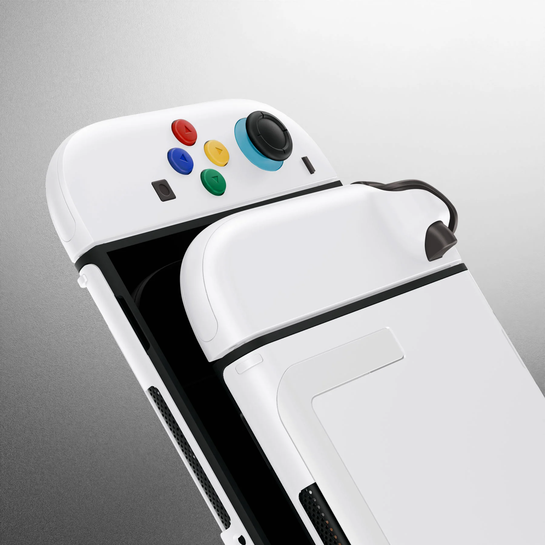 eXtremeRate DIY Replacement Full Set Shells with Buttons for Nintendo Switch 2 - Deluxe Version - White - Image 14