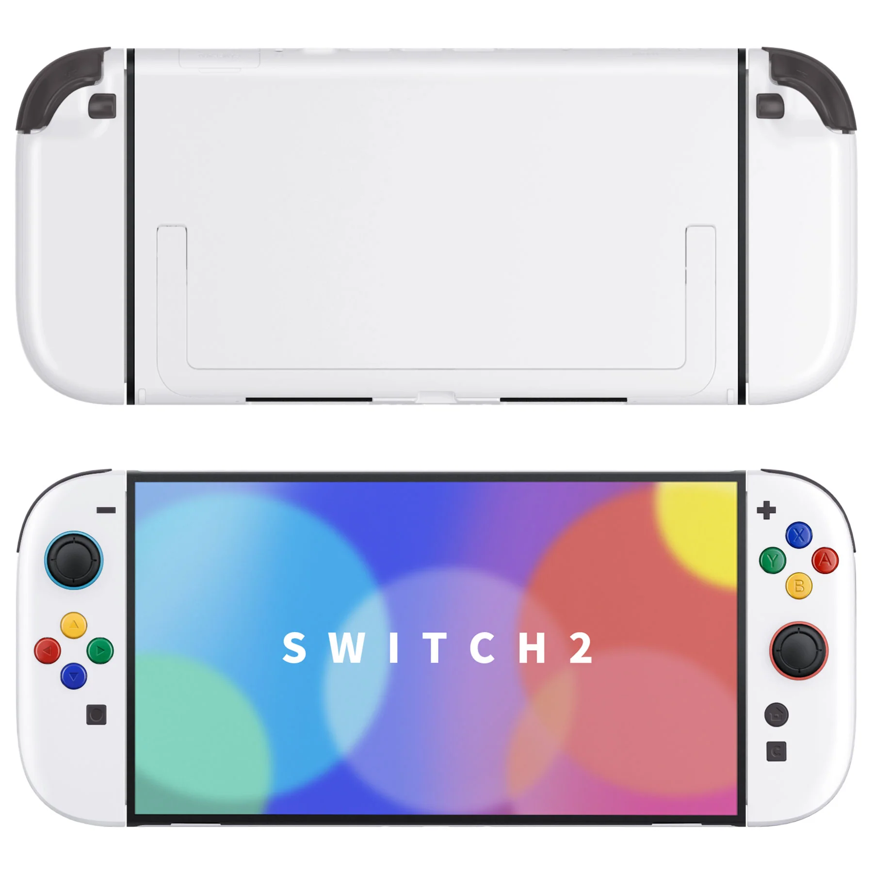 eXtremeRate DIY Replacement Full Set Shells with Buttons for Nintendo Switch 2 - Deluxe Version - White - Image 4