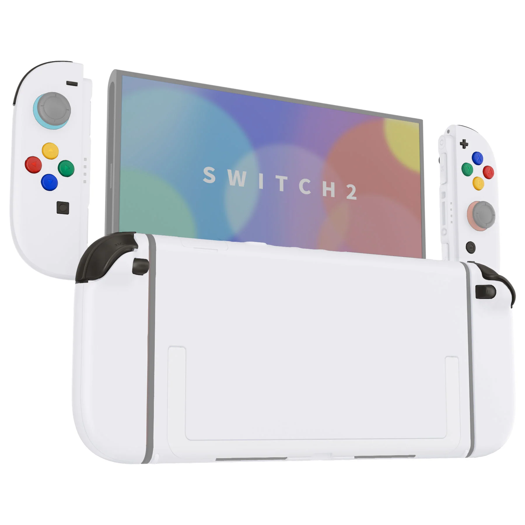 eXtremeRate DIY Replacement Full Set Shells with Buttons for Nintendo Switch 2 - Deluxe Version - White - Image 5