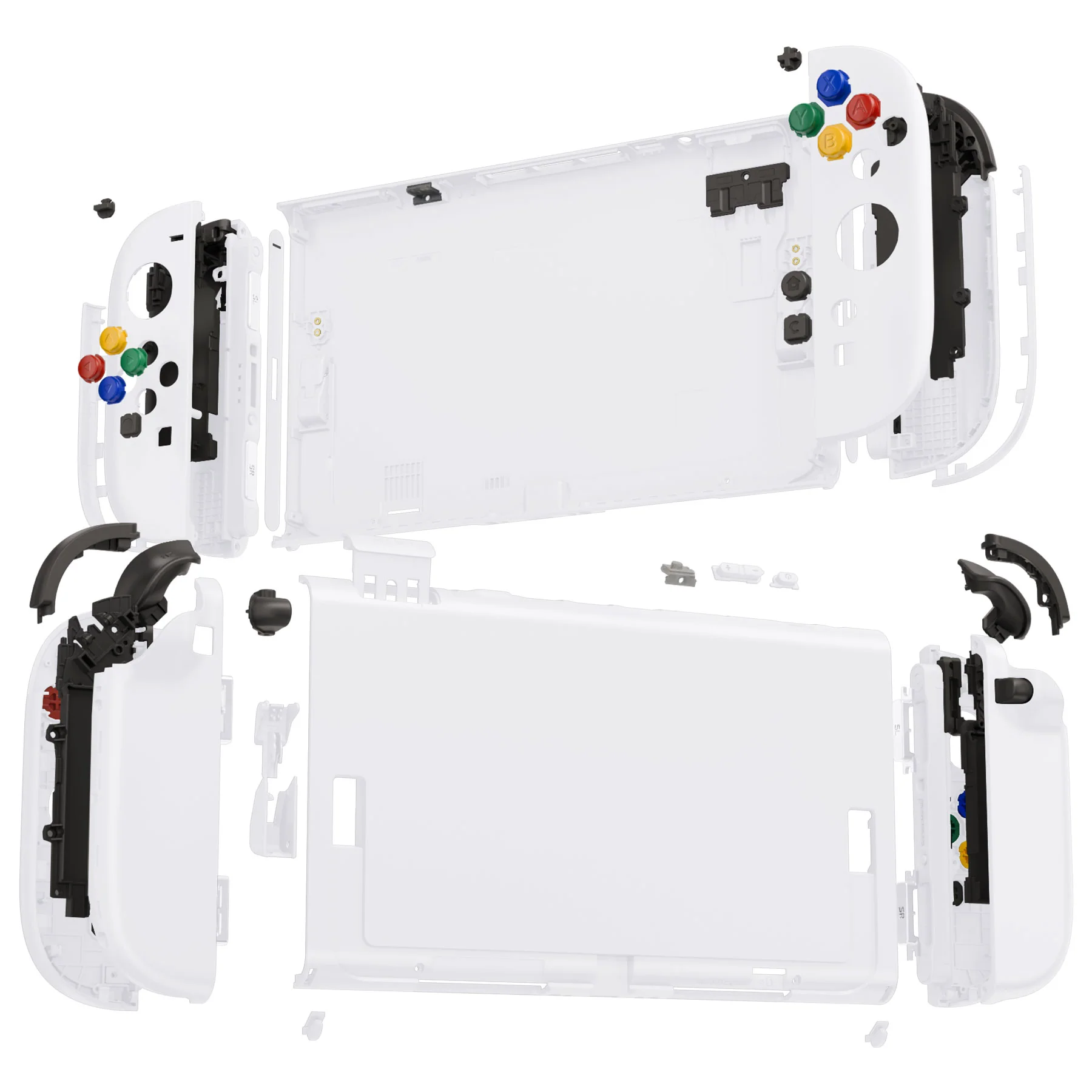 eXtremeRate DIY Replacement Full Set Shells with Buttons for Nintendo Switch 2 - Deluxe Version - White - Image 6