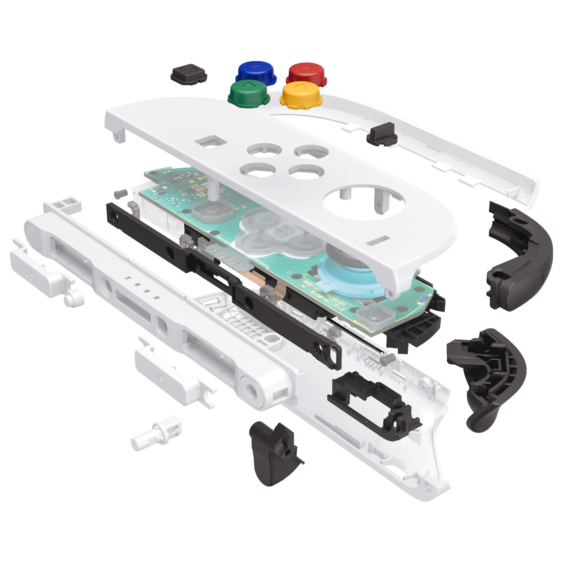 eXtremeRate DIY Replacement Full Set Shells with Buttons for Nintendo Switch 2 - Deluxe Version - White - Image 9