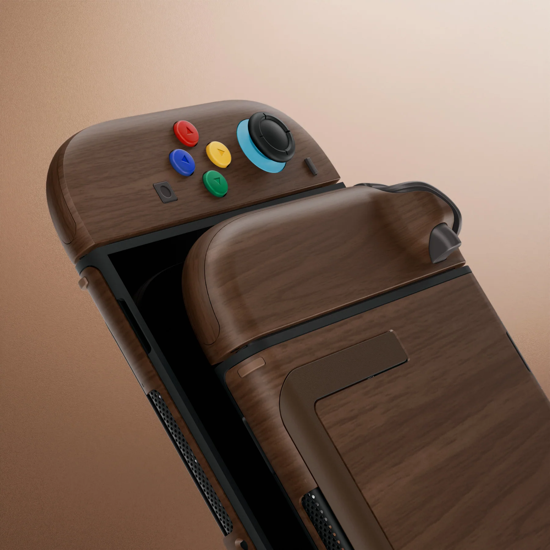 eXtremeRate DIY Replacement Full Set Shells with Buttons for Nintendo Switch 2 - Deluxe Version - Wood Grain - Image 13