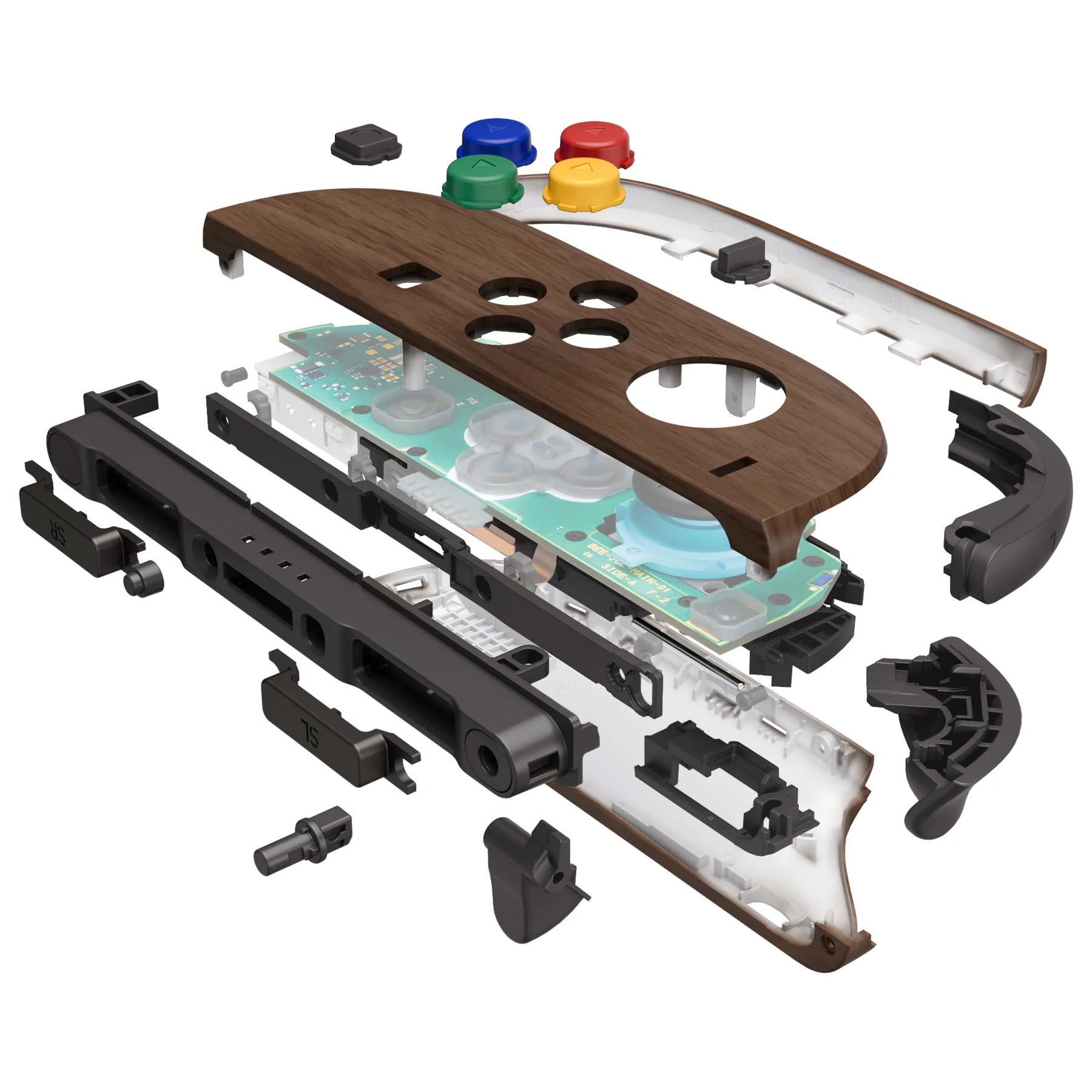 eXtremeRate DIY Replacement Full Set Shells with Buttons for Nintendo Switch 2 - Deluxe Version - Wood Grain - Image 8