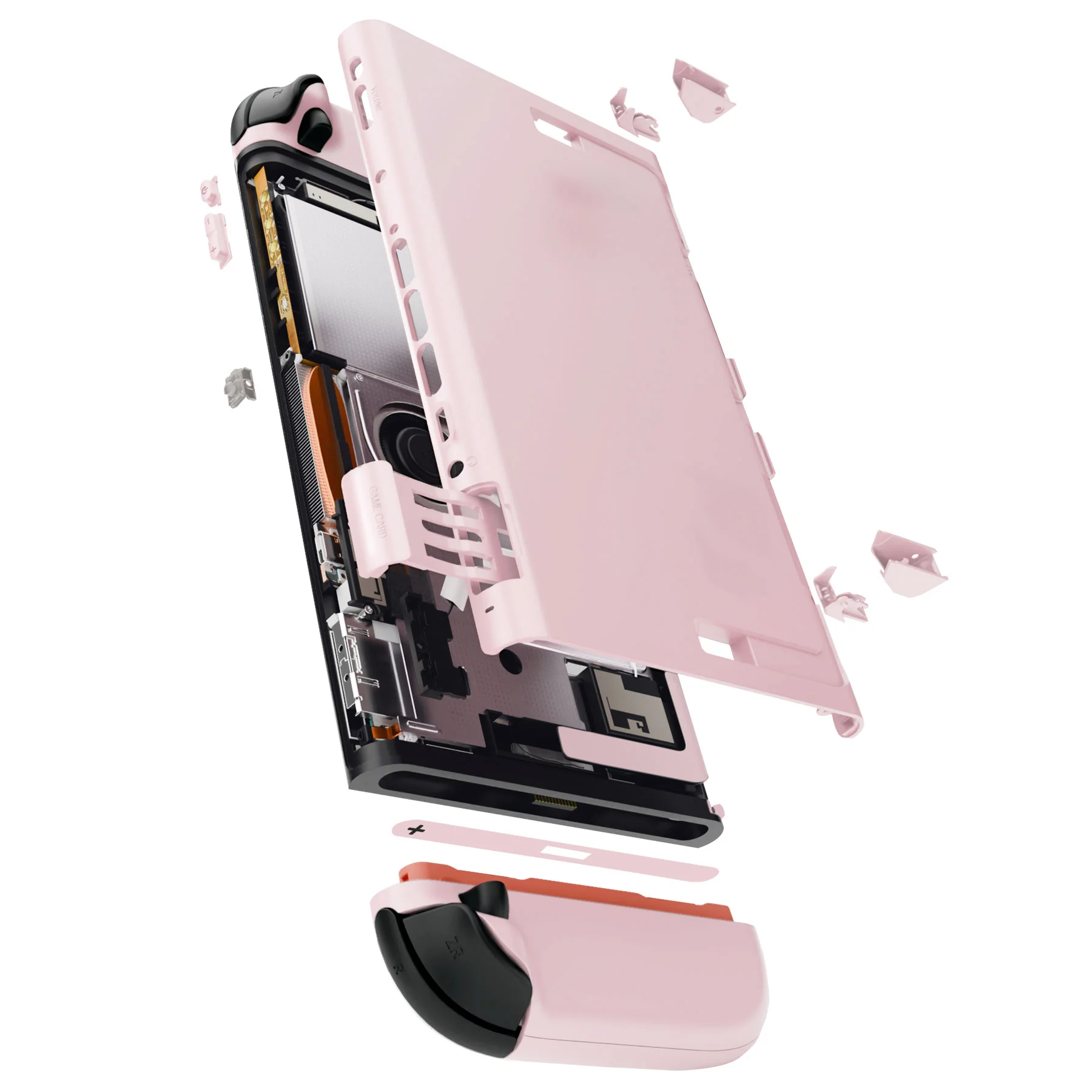 eXtremeRate DIY Replacement Full Set Shells with Buttons for Nintendo Switch 2 - Essence Version - Cherry Blossoms Pink - Image 12