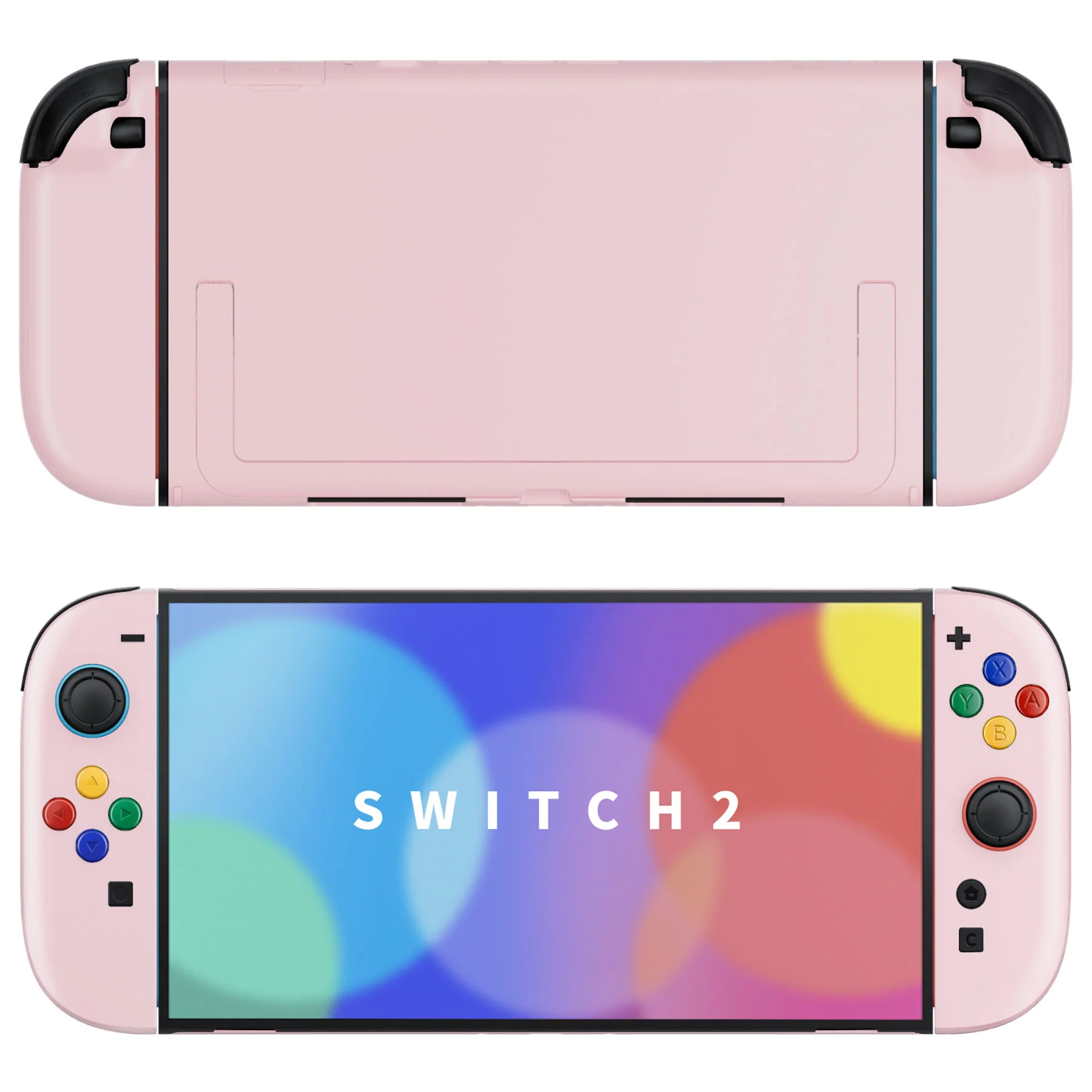 eXtremeRate DIY Replacement Full Set Shells with Buttons for Nintendo Switch 2 - Essence Version - Cherry Blossoms Pink - Image 4