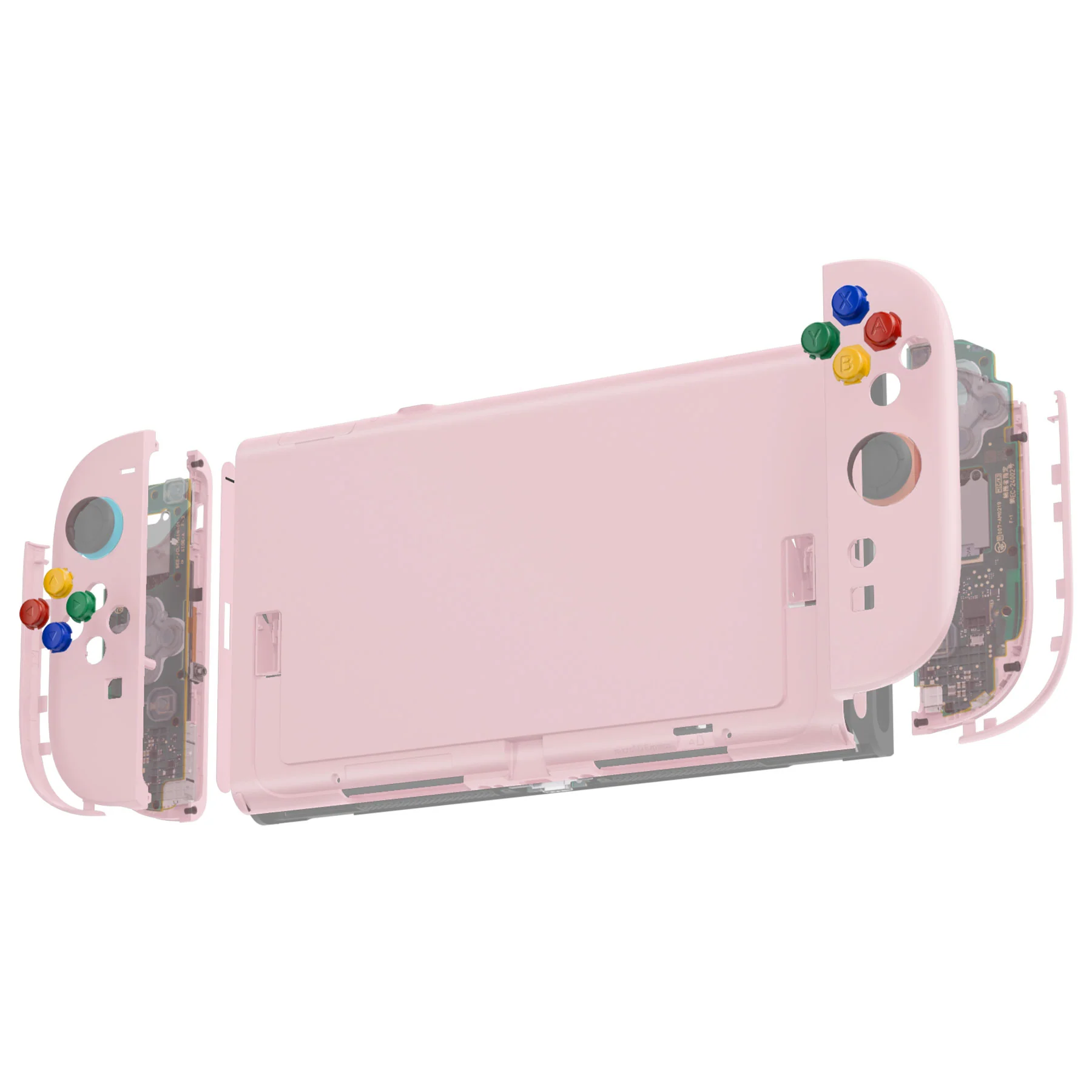 eXtremeRate DIY Replacement Full Set Shells with Buttons for Nintendo Switch 2 - Essence Version - Cherry Blossoms Pink - Image 7