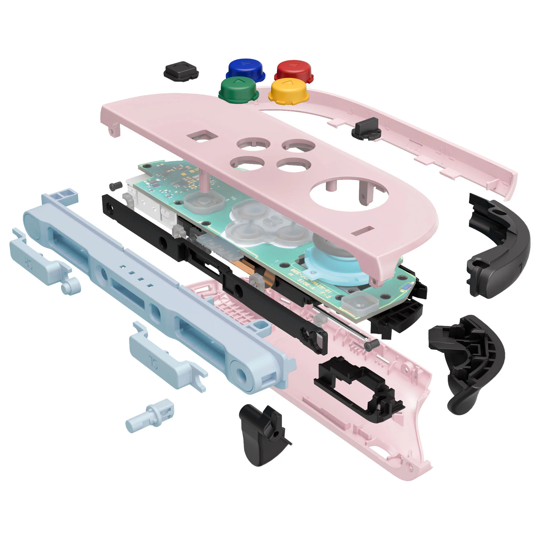eXtremeRate DIY Replacement Full Set Shells with Buttons for Nintendo Switch 2 - Essence Version - Cherry Blossoms Pink - Image 9