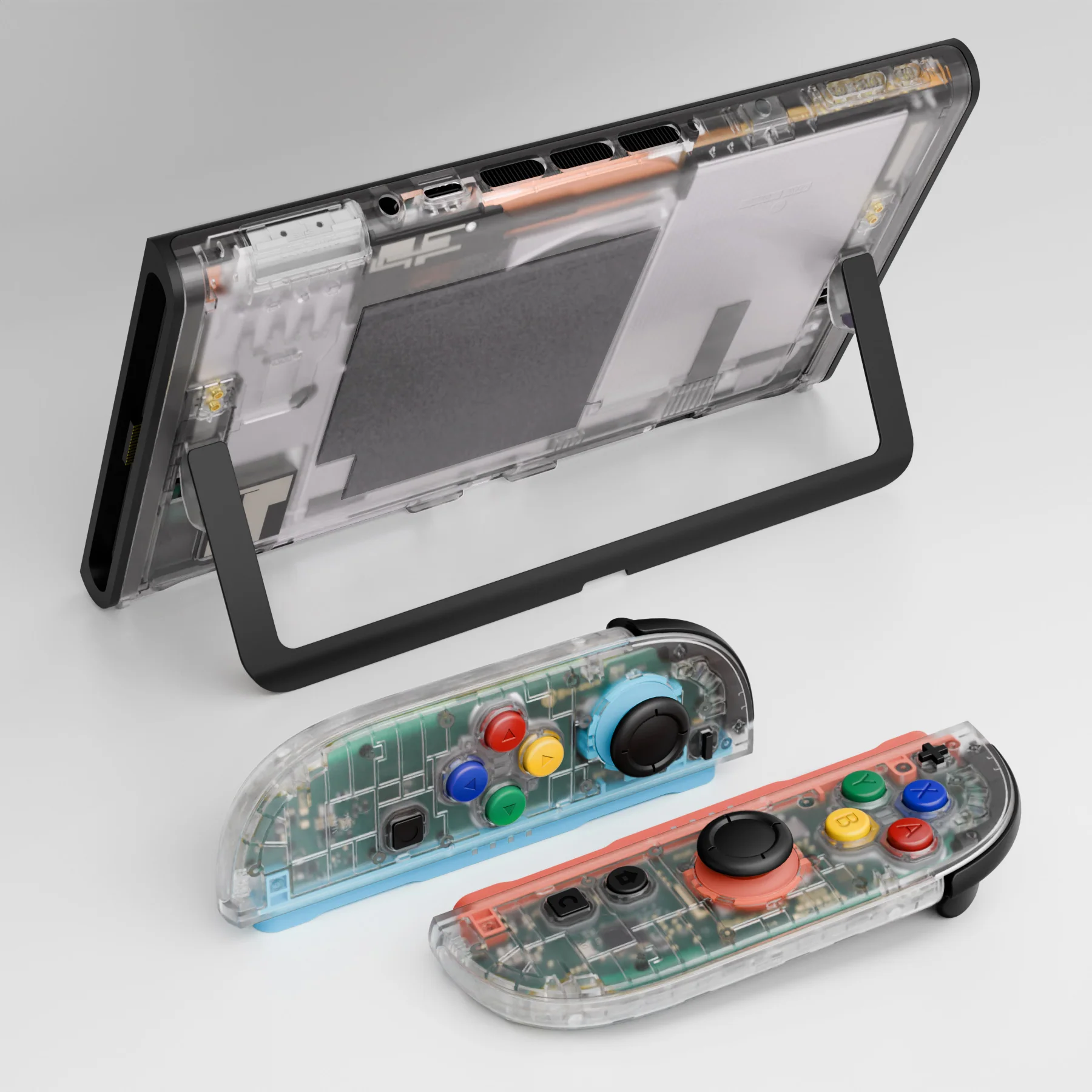 eXtremeRate DIY Replacement Full Set Shells with Buttons for Nintendo Switch 2 - Essence Version - Clear - Image 13
