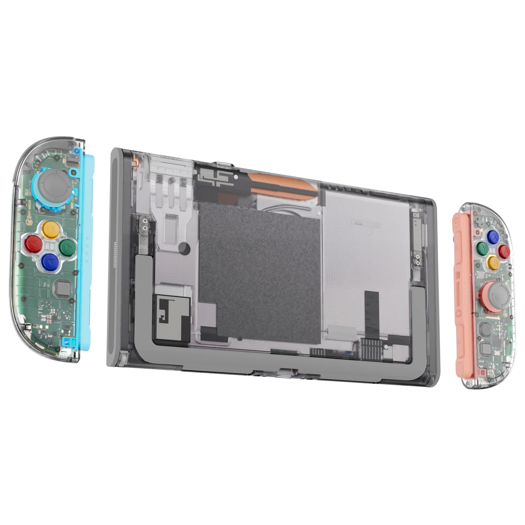 eXtremeRate DIY Replacement Full Set Shells with Buttons for Nintendo Switch 2 - Essence Version - Clear - Image 5