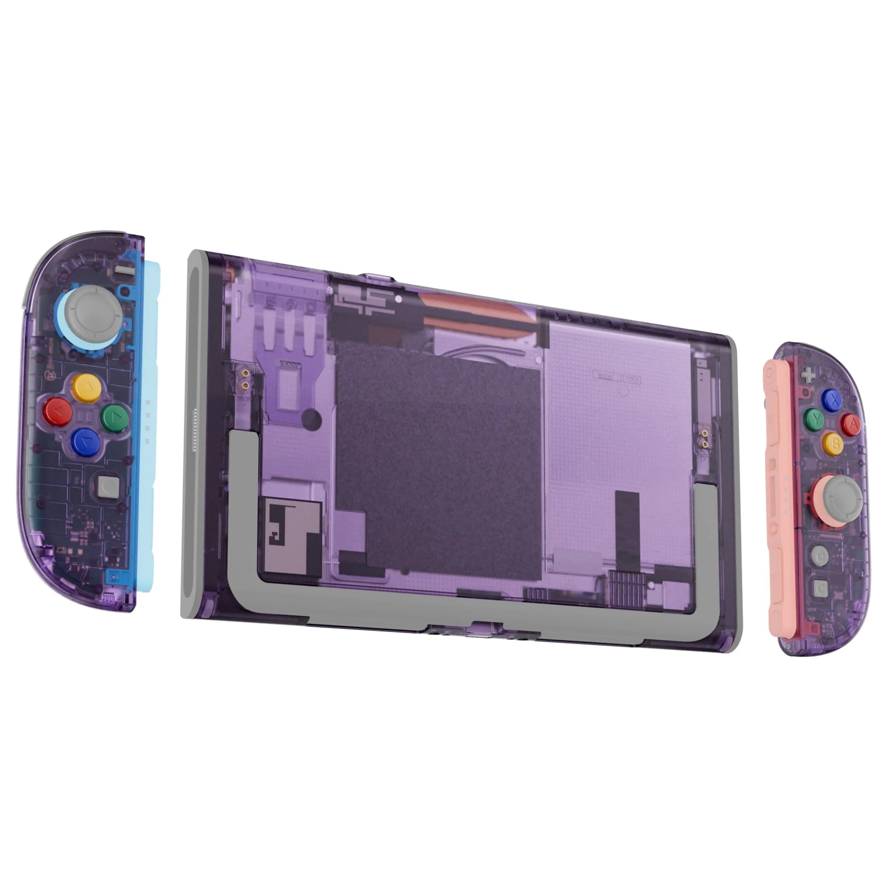 eXtremeRate DIY Replacement Full Set Shells with Buttons for Nintendo Switch 2 - Essence Version - Clear Atomic Purple - Image 5