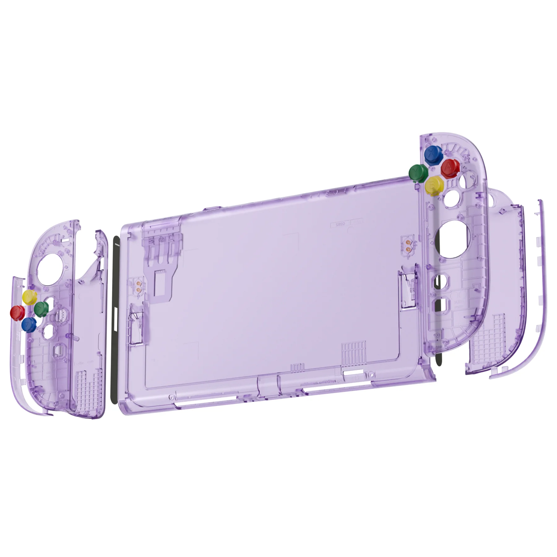 eXtremeRate DIY Replacement Full Set Shells with Buttons for Nintendo Switch 2 - Essence Version - Clear Atomic Purple - Image 6