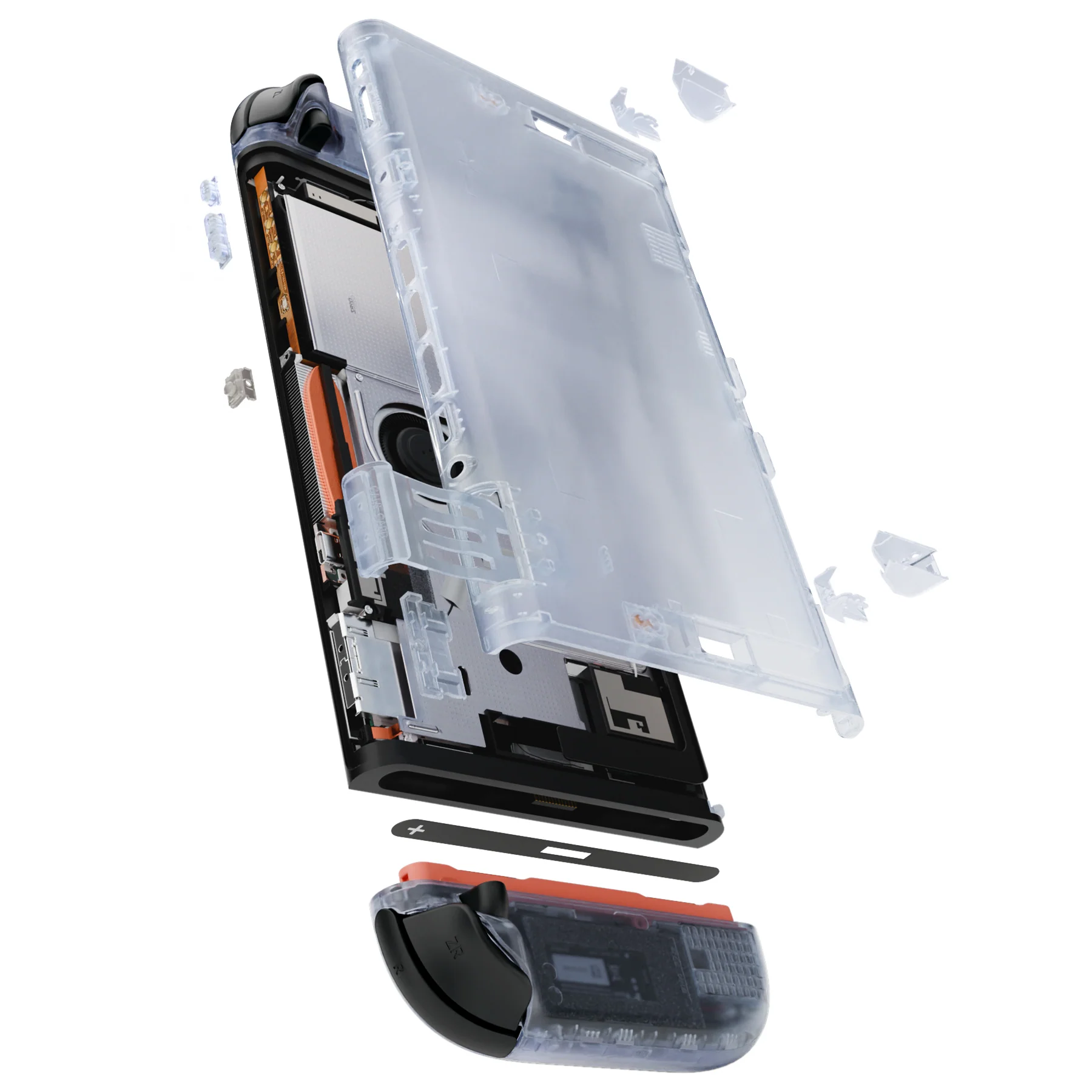 eXtremeRate DIY Replacement Full Set Shells with Buttons for Nintendo Switch 2 - Essence Version - Clear Glacier Blue - Image 12