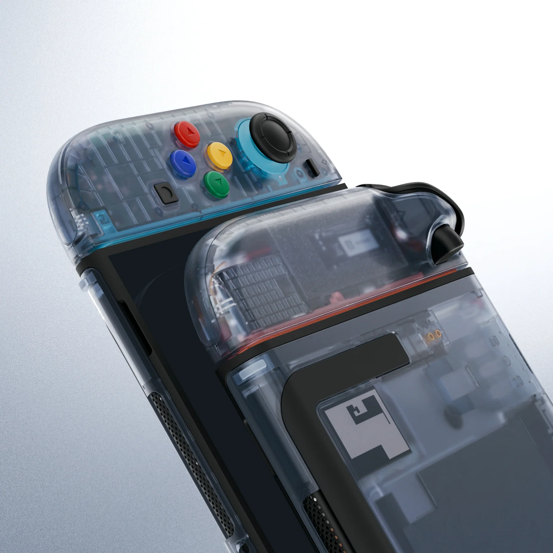 eXtremeRate DIY Replacement Full Set Shells with Buttons for Nintendo Switch 2 - Essence Version - Clear Glacier Blue - Image 14