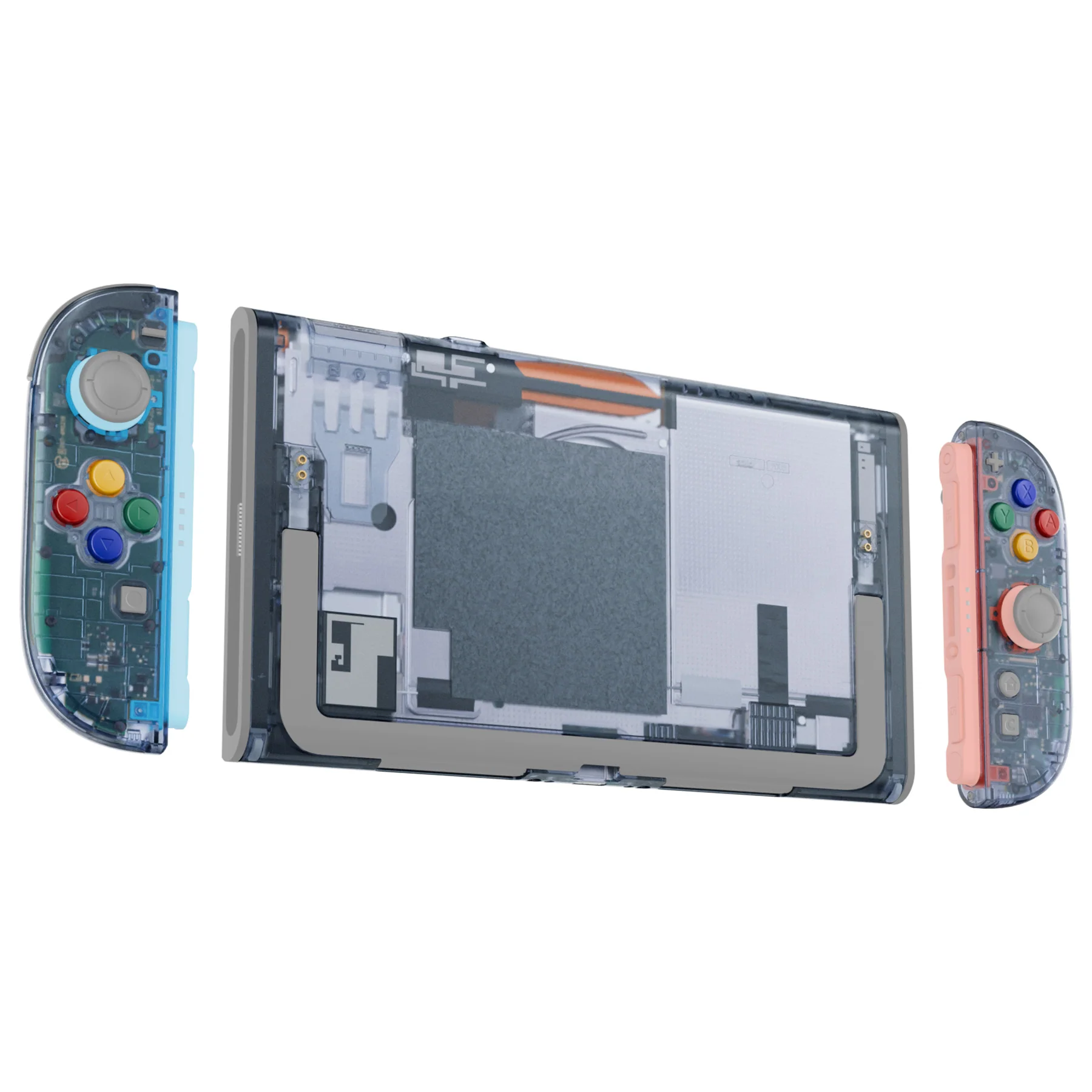 eXtremeRate DIY Replacement Full Set Shells with Buttons for Nintendo Switch 2 - Essence Version - Clear Glacier Blue - Image 5
