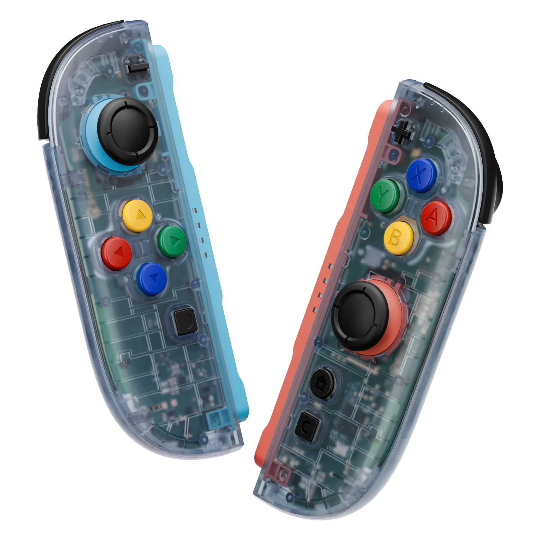 eXtremeRate DIY Replacement Full Set Shells with Buttons for Nintendo Switch 2 - Essence Version - Clear Glacier Blue - Image 8