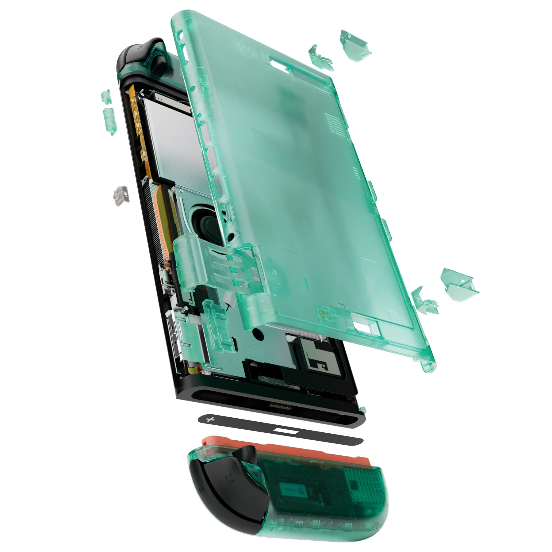 eXtremeRate DIY Replacement Full Set Shells with Buttons for Nintendo Switch 2 - Essence Version - Emerald Green - Image 12