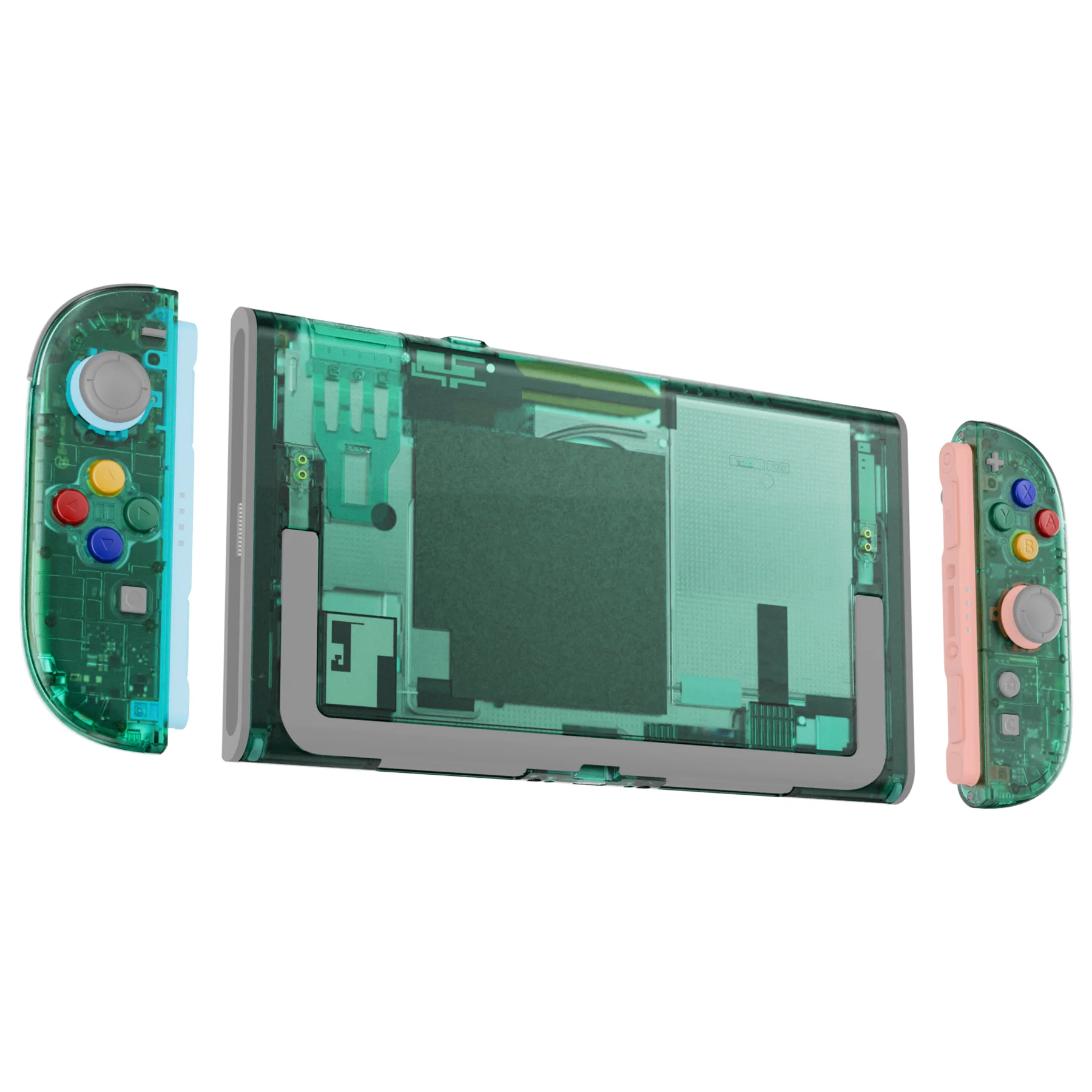 eXtremeRate DIY Replacement Full Set Shells with Buttons for Nintendo Switch 2 - Essence Version - Emerald Green - Image 5