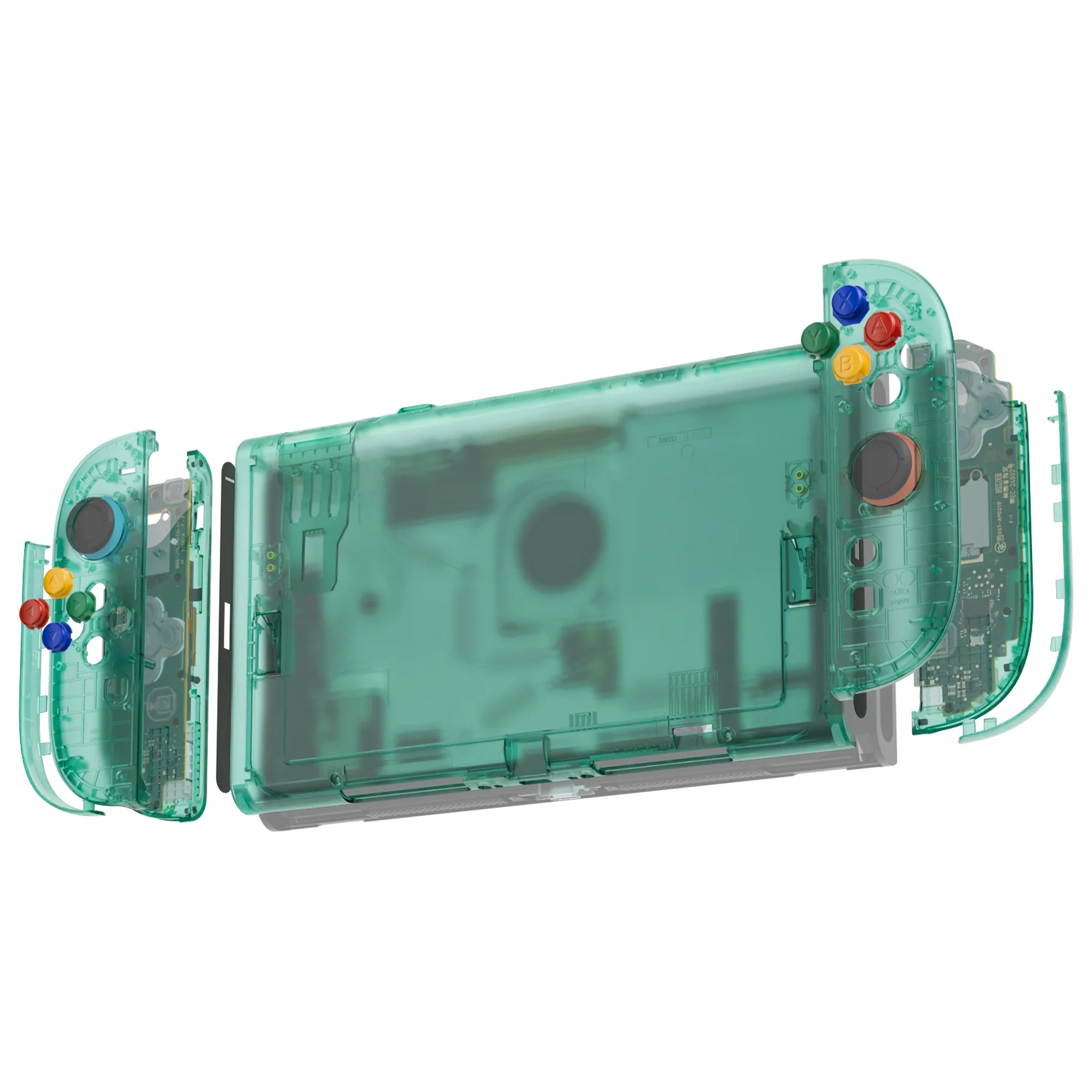 eXtremeRate DIY Replacement Full Set Shells with Buttons for Nintendo Switch 2 - Essence Version - Emerald Green - Image 7