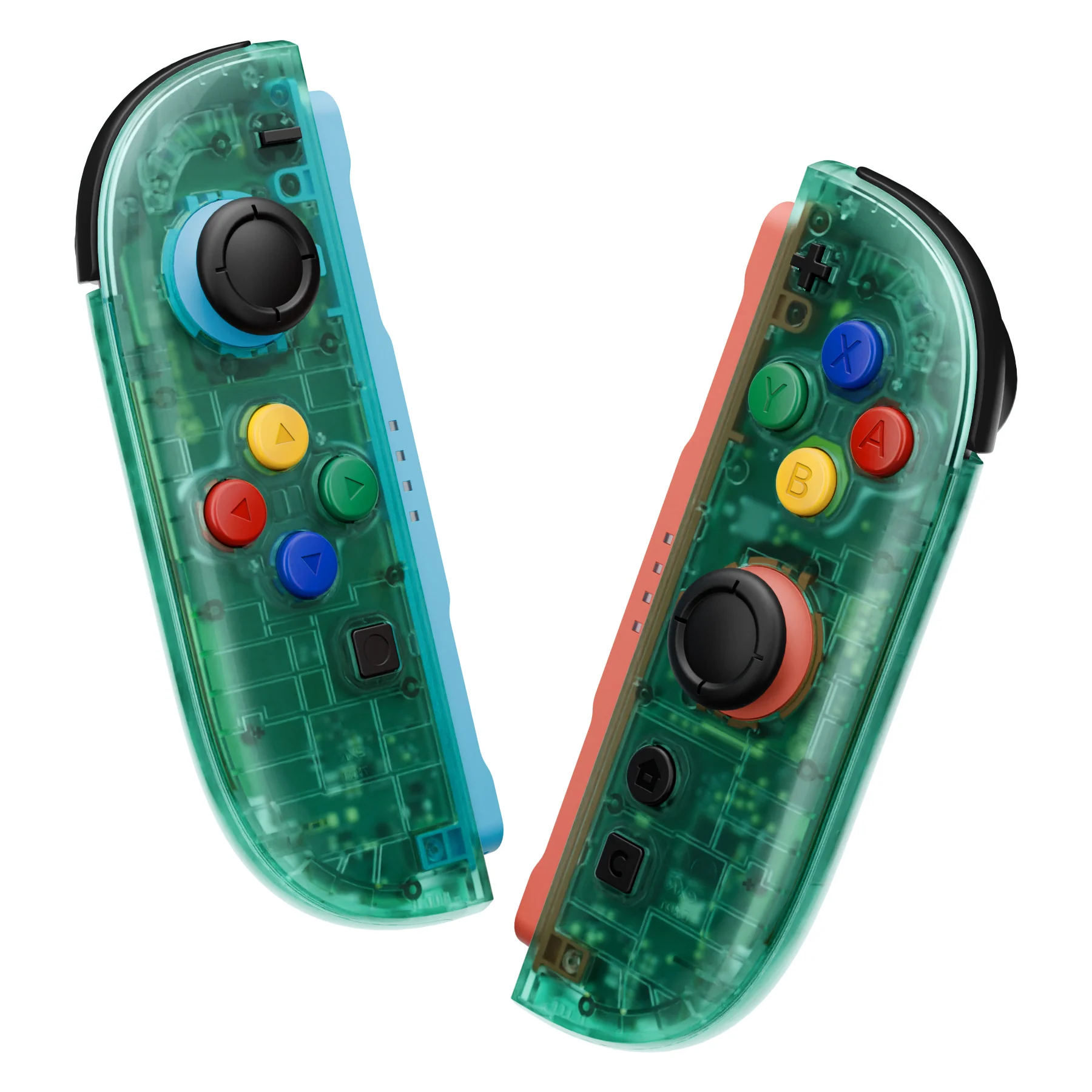 eXtremeRate DIY Replacement Full Set Shells with Buttons for Nintendo Switch 2 - Essence Version - Emerald Green - Image 8