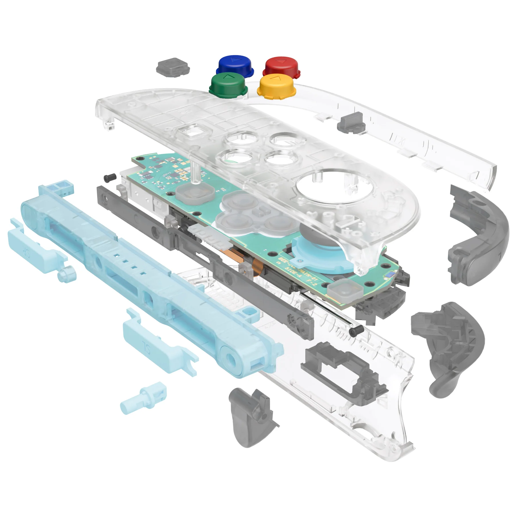 eXtremeRate DIY Replacement Full Set Shells with Buttons for Nintendo Switch 2 - Essence Version - Glow in Dark - Green - Image 10