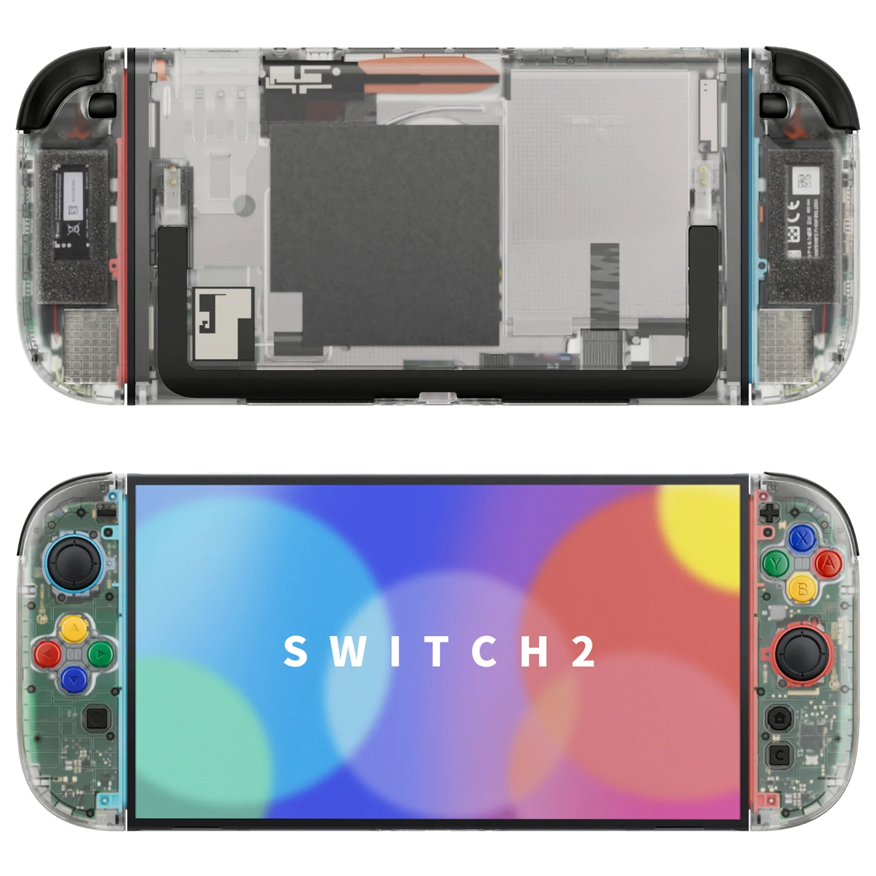 eXtremeRate DIY Replacement Full Set Shells with Buttons for Nintendo Switch 2 - Essence Version - Glow in Dark - Green - Image 4