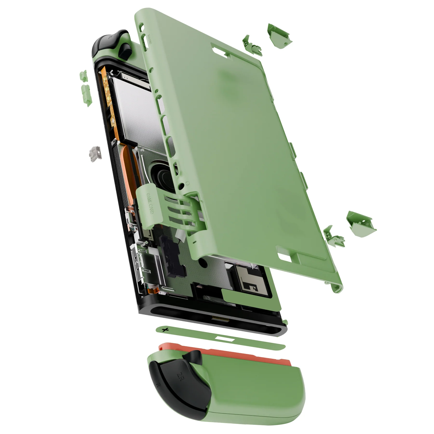 eXtremeRate DIY Replacement Full Set Shells with Buttons for Nintendo Switch 2 - Essence Version - Matcha Green - Image 12