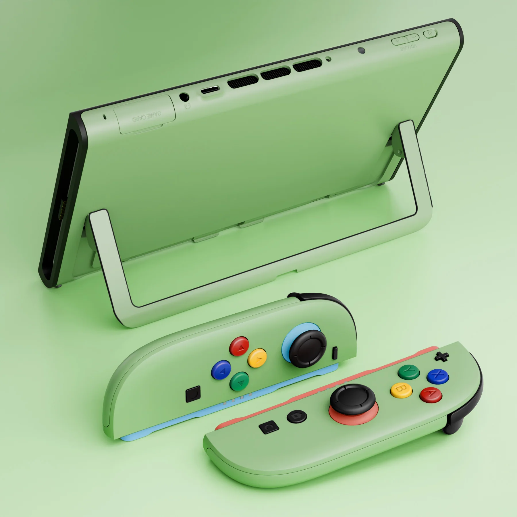 eXtremeRate DIY Replacement Full Set Shells with Buttons for Nintendo Switch 2 - Essence Version - Matcha Green - Image 13