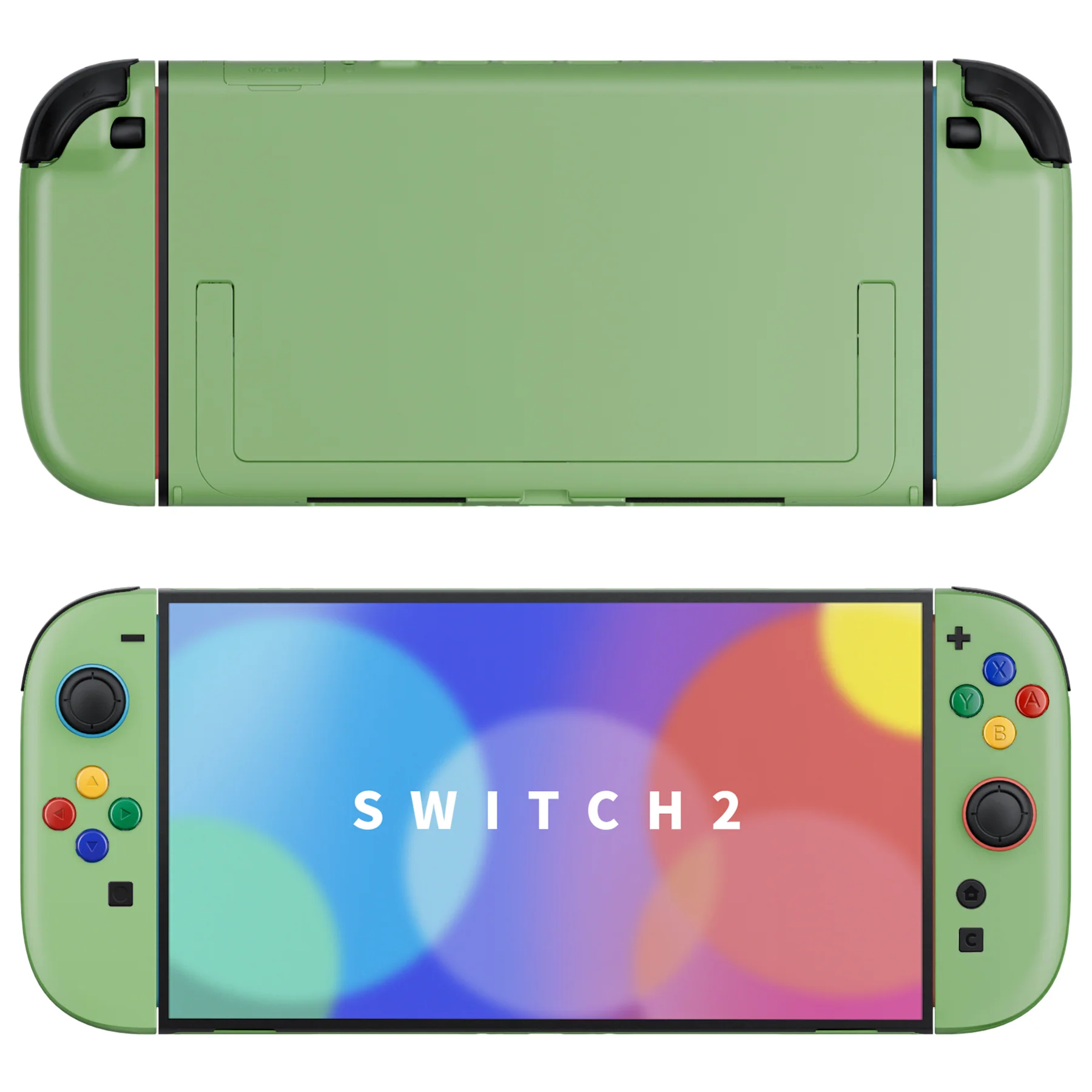 eXtremeRate DIY Replacement Full Set Shells with Buttons for Nintendo Switch 2 - Essence Version - Matcha Green - Image 4
