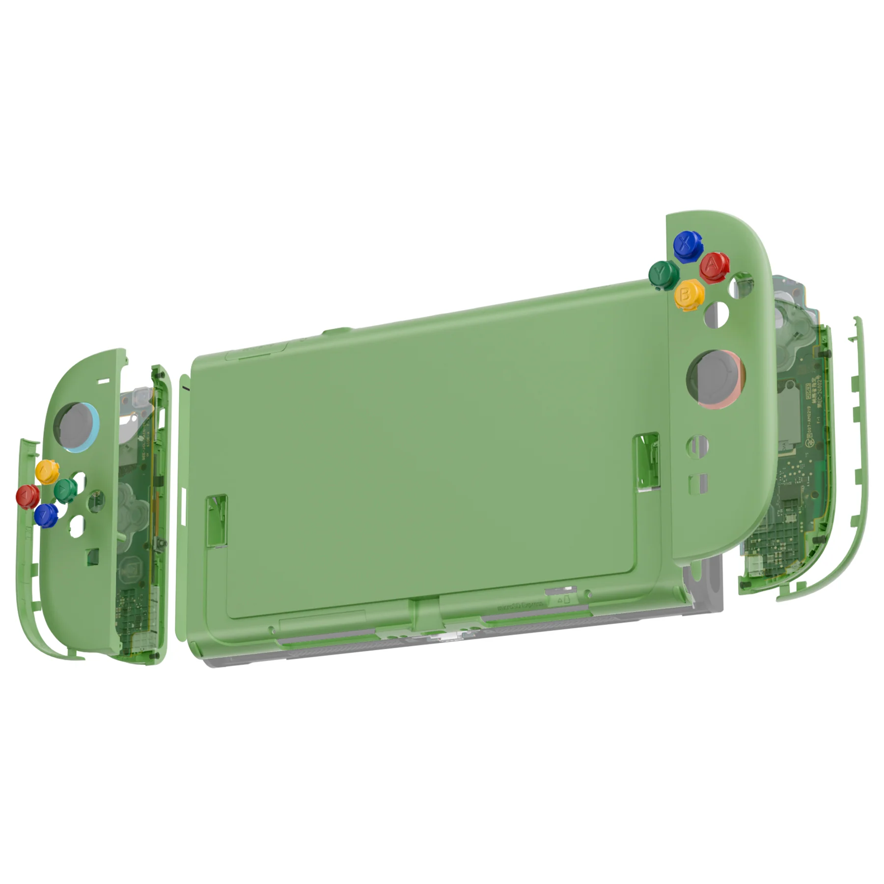 eXtremeRate DIY Replacement Full Set Shells with Buttons for Nintendo Switch 2 - Essence Version - Matcha Green - Image 7