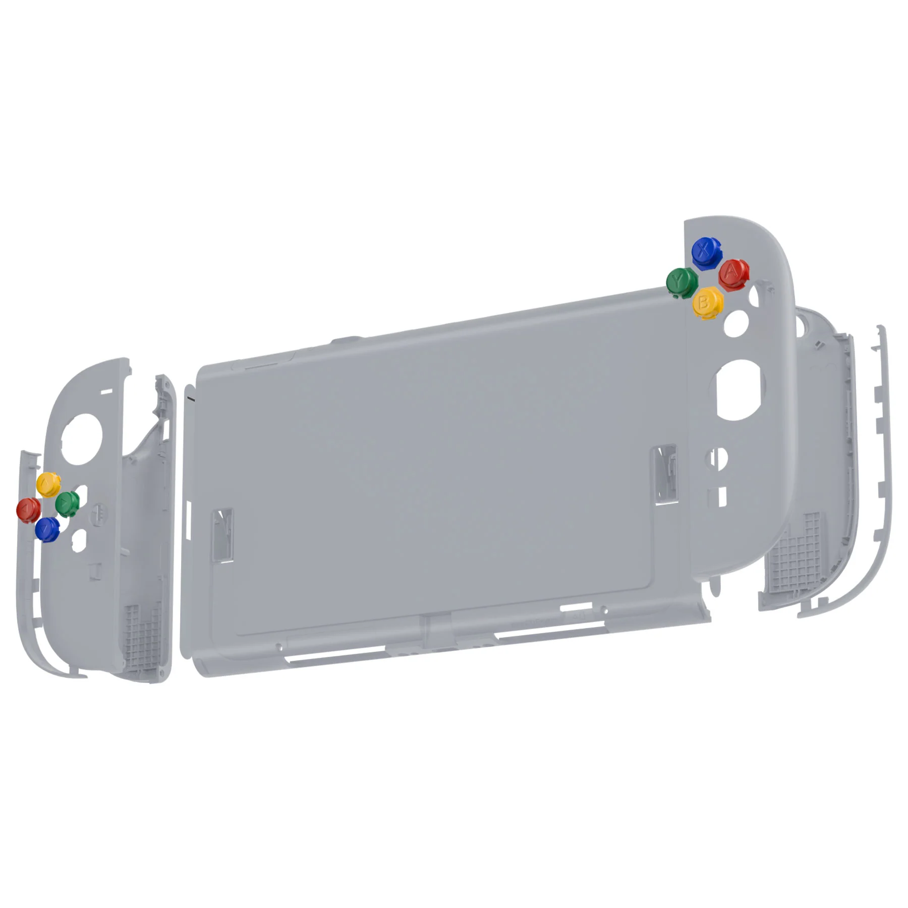 eXtremeRate DIY Replacement Full Set Shells with Buttons for Nintendo Switch 2 - Essence Version - New Hope Gray - Image 6
