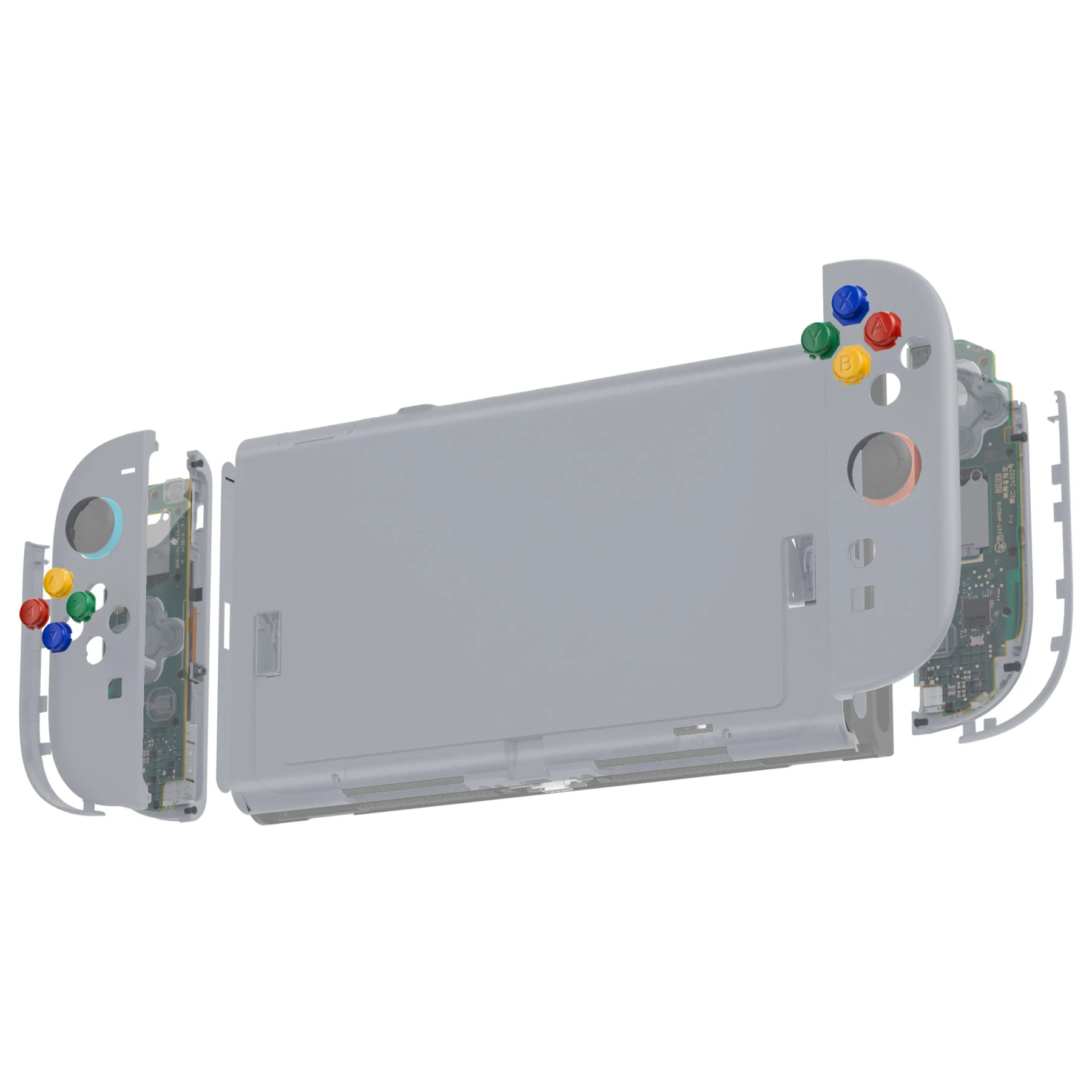 eXtremeRate DIY Replacement Full Set Shells with Buttons for Nintendo Switch 2 - Essence Version - New Hope Gray - Image 7