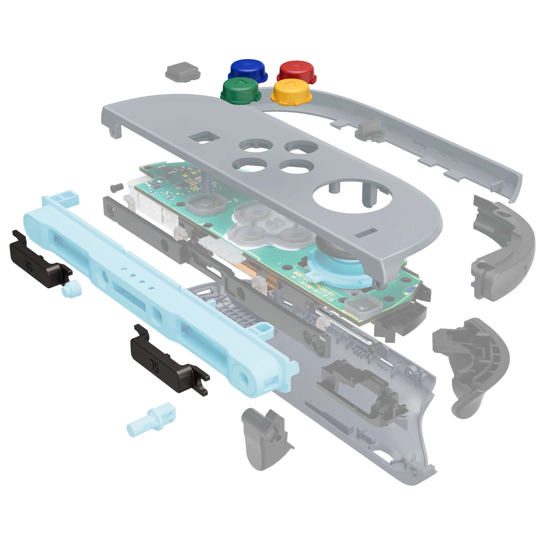 eXtremeRate DIY Replacement Full Set Shells with Buttons for Nintendo Switch 2 - Essence Version - New Hope Gray - Image 9