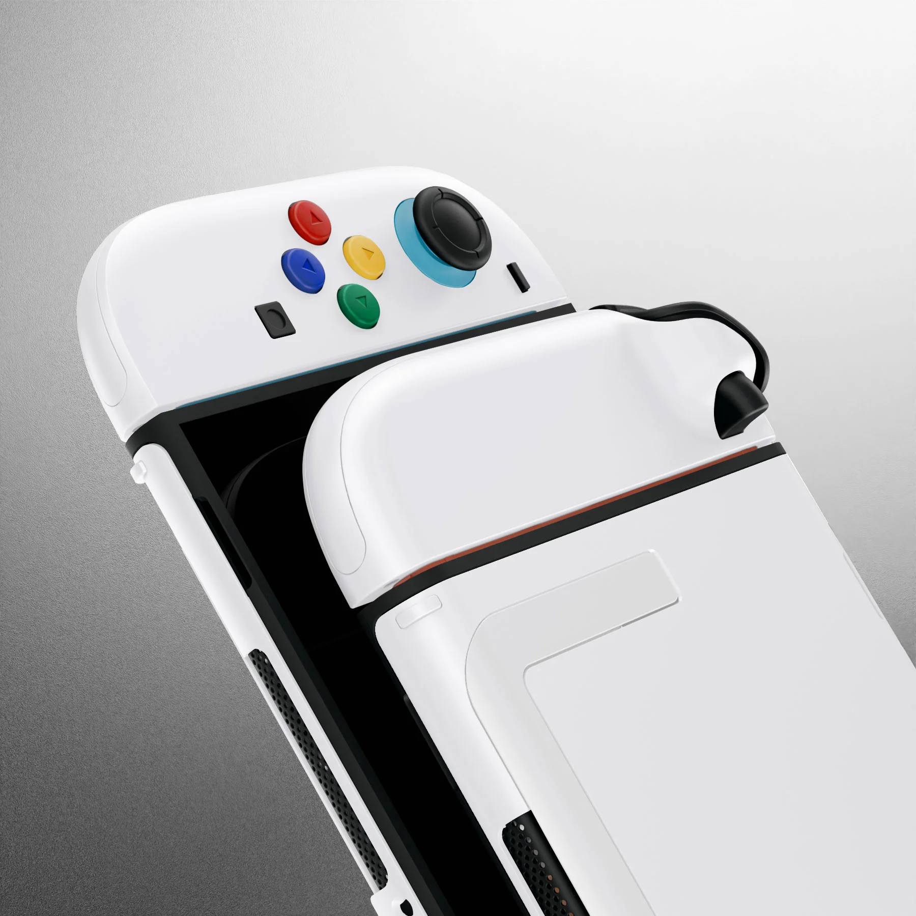 eXtremeRate DIY Replacement Full Set Shells with Buttons for Nintendo Switch 2 - Essence Version - White - Image 14