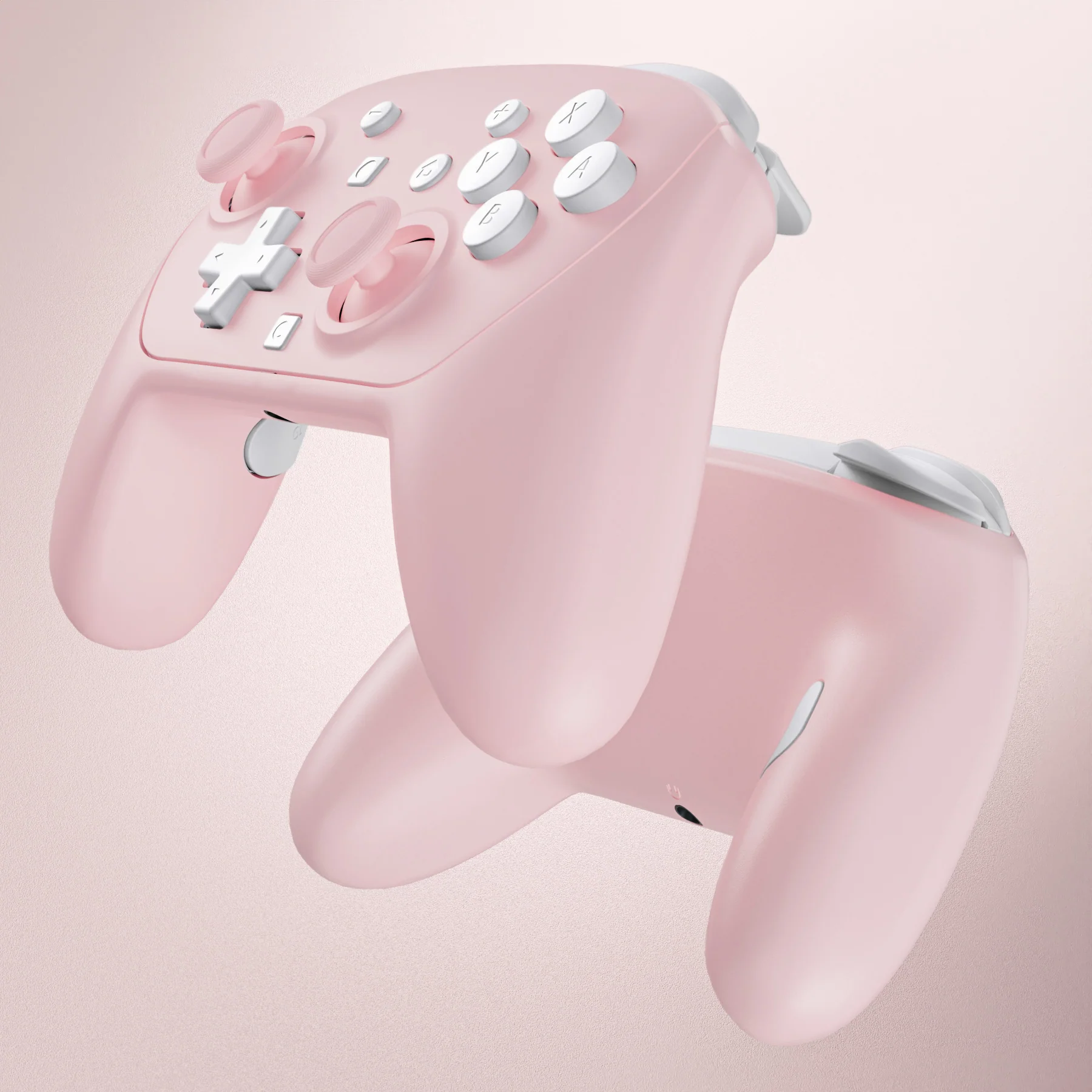 eXtremeRate DIY Replacement Full Set Shells with Buttons for Nintendo Switch 2 Pro Controller - Cherry Blossoms Pink - Image 6