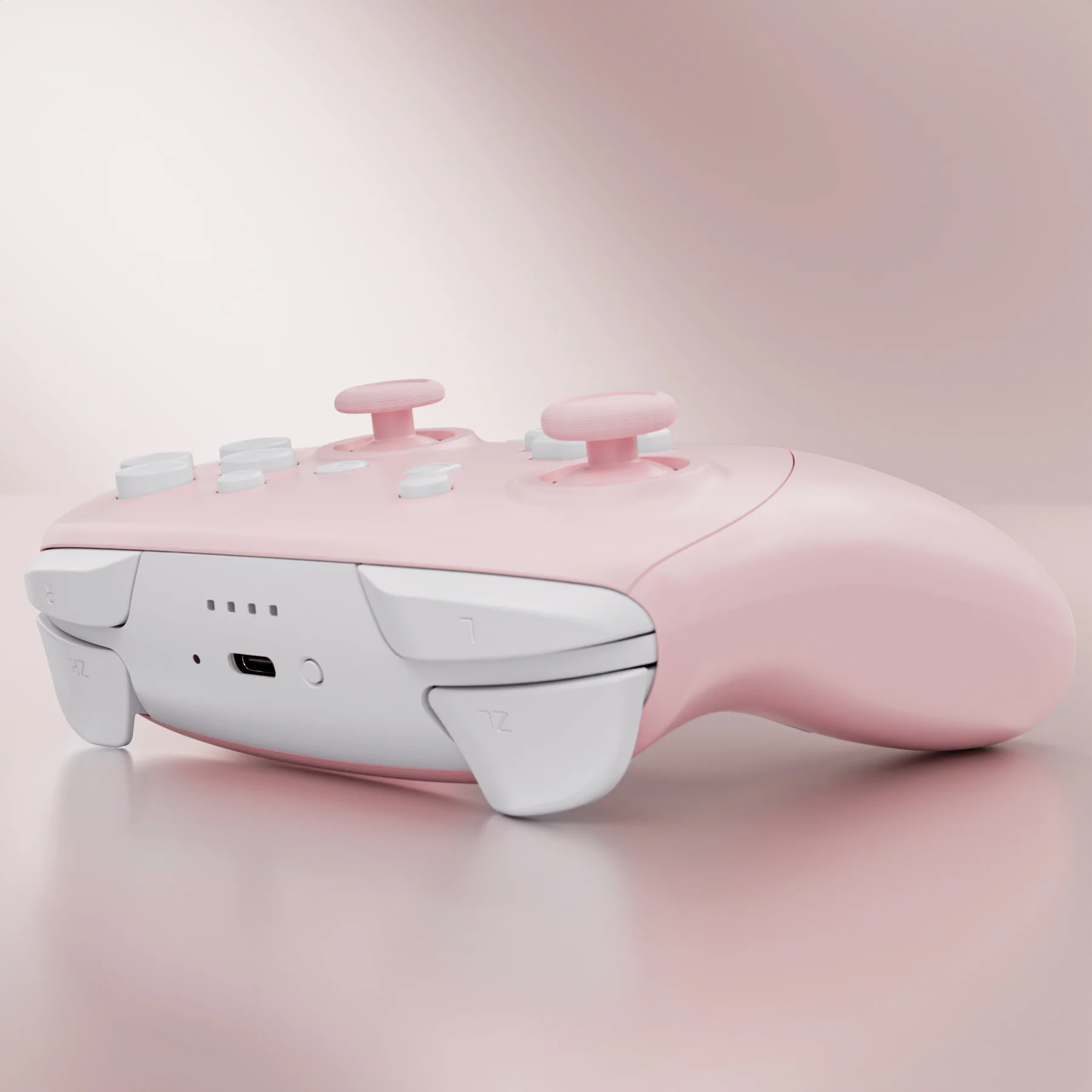eXtremeRate DIY Replacement Full Set Shells with Buttons for Nintendo Switch 2 Pro Controller - Cherry Blossoms Pink - Image 8