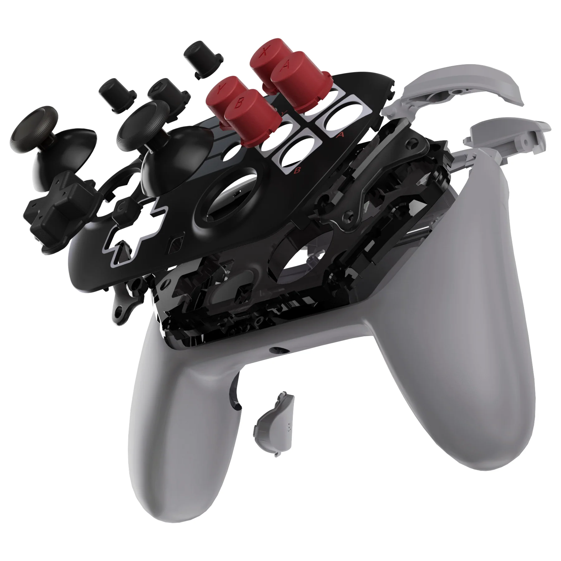 eXtremeRate DIY Replacement Full Set Shells with Buttons for Nintendo Switch 2 Pro Controller - Classic NES Style - Image 5