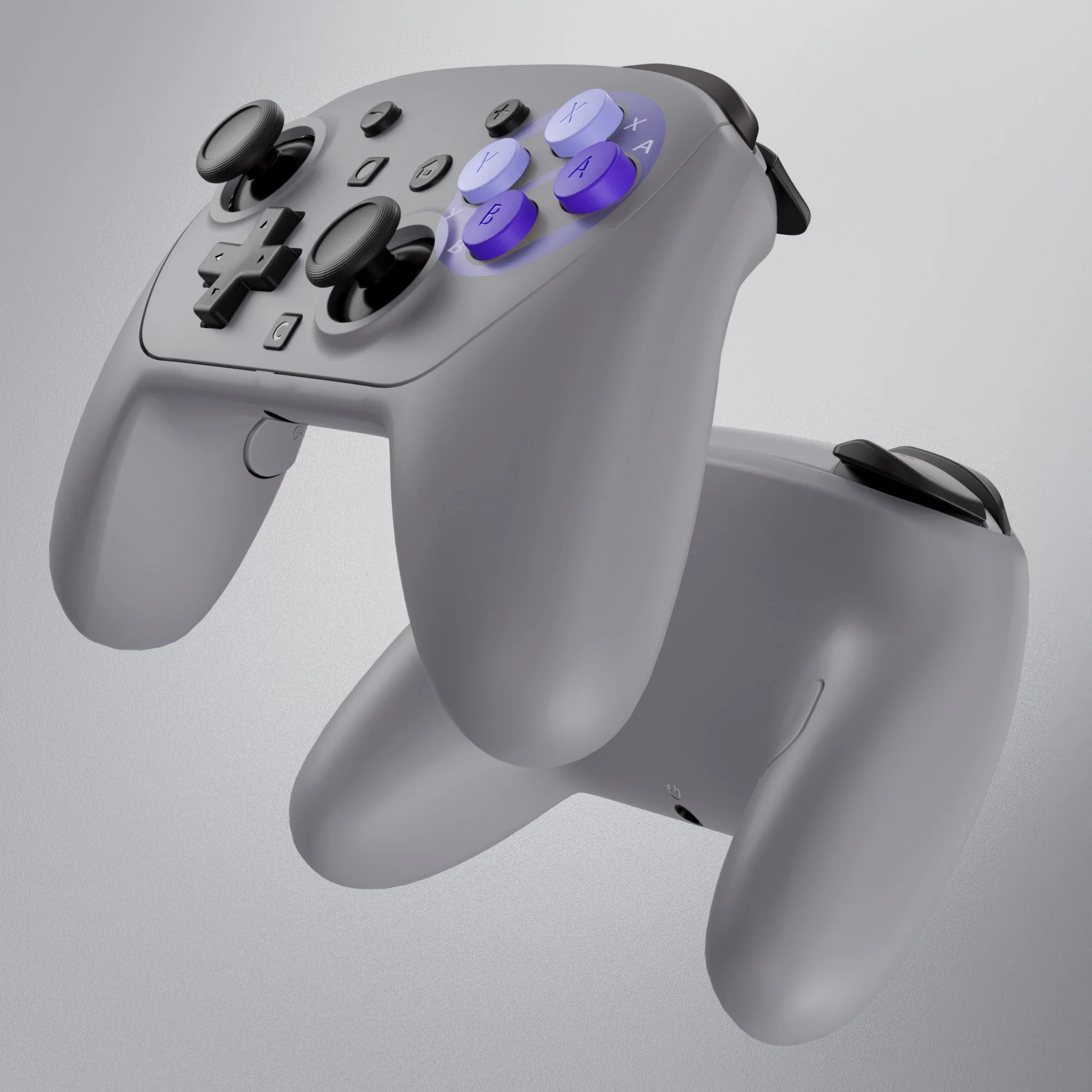 eXtremeRate DIY Replacement Full Set Shells with Buttons for Nintendo Switch 2 Pro Controller - Classic SNES Style - Image 6