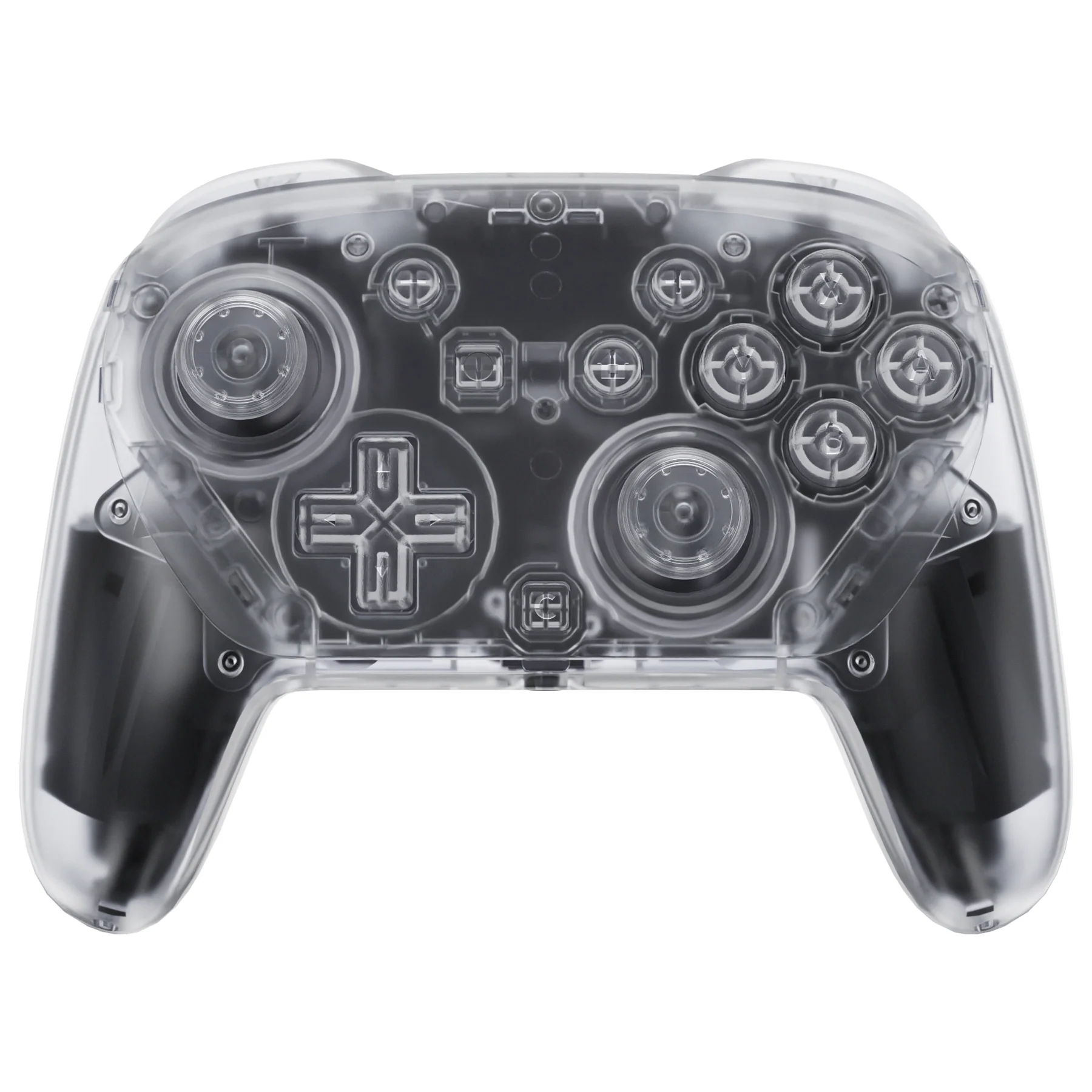 eXtremeRate DIY Replacement Full Set Shells with Buttons for Nintendo Switch 2 Pro Controller - Clear - Image 3