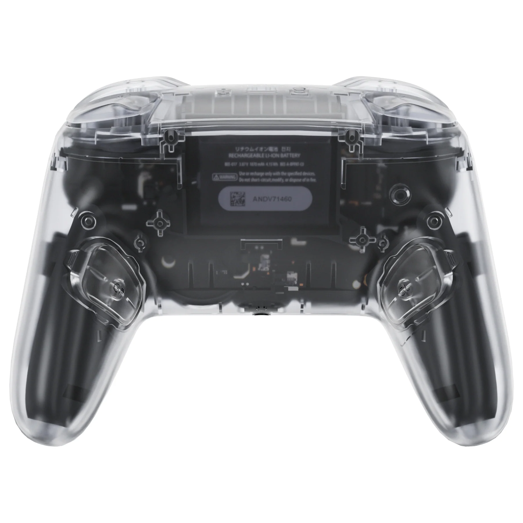 eXtremeRate DIY Replacement Full Set Shells with Buttons for Nintendo Switch 2 Pro Controller - Clear - Image 4